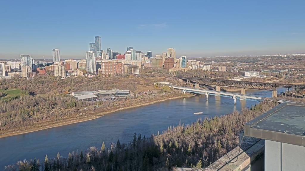 Archiv Foto Webcam Panoramablick auf das River Valley und die Skyline von Edmonton