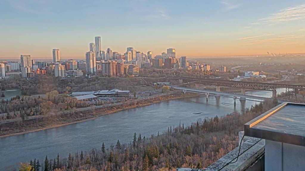 Archiv Foto Webcam Panoramablick auf das River Valley und die Skyline von Edmonton