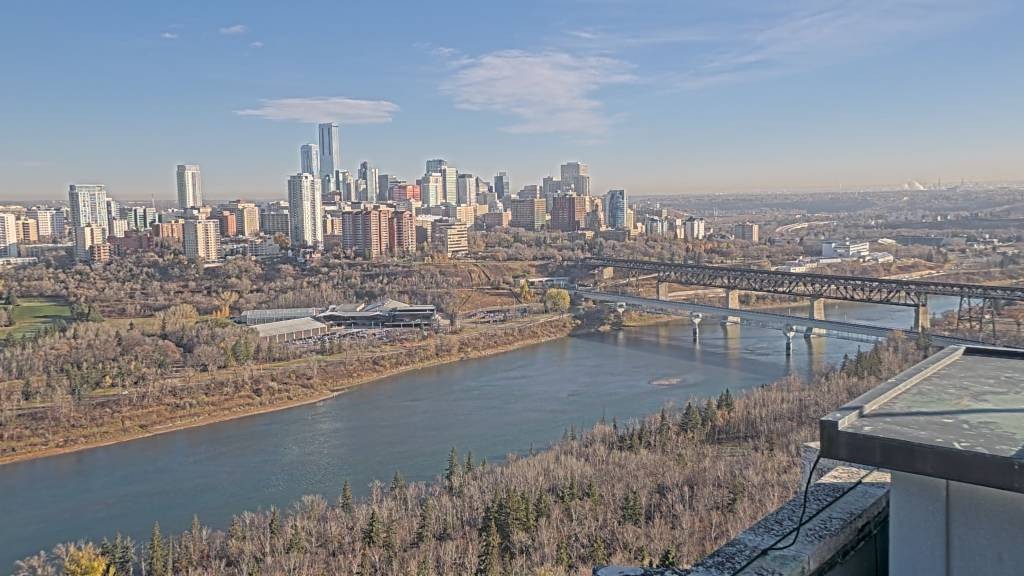 Archiv Foto Webcam Panoramablick auf das River Valley und die Skyline von Edmonton