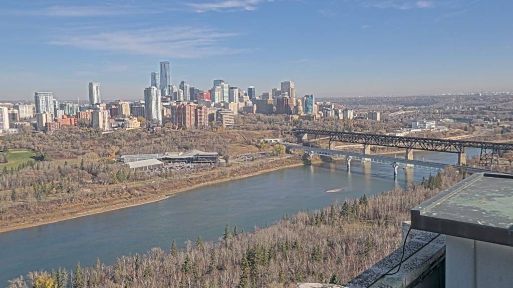 Archiv Foto Webcam Panoramablick auf das River Valley und die Skyline von Edmonton