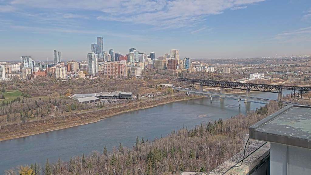 Archiv Foto Webcam Panoramablick auf das River Valley und die Skyline von Edmonton