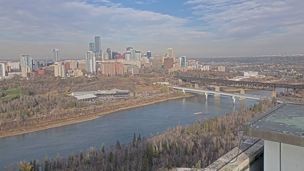 Archiv Foto Webcam Panoramablick auf das River Valley und die Skyline von Edmonton