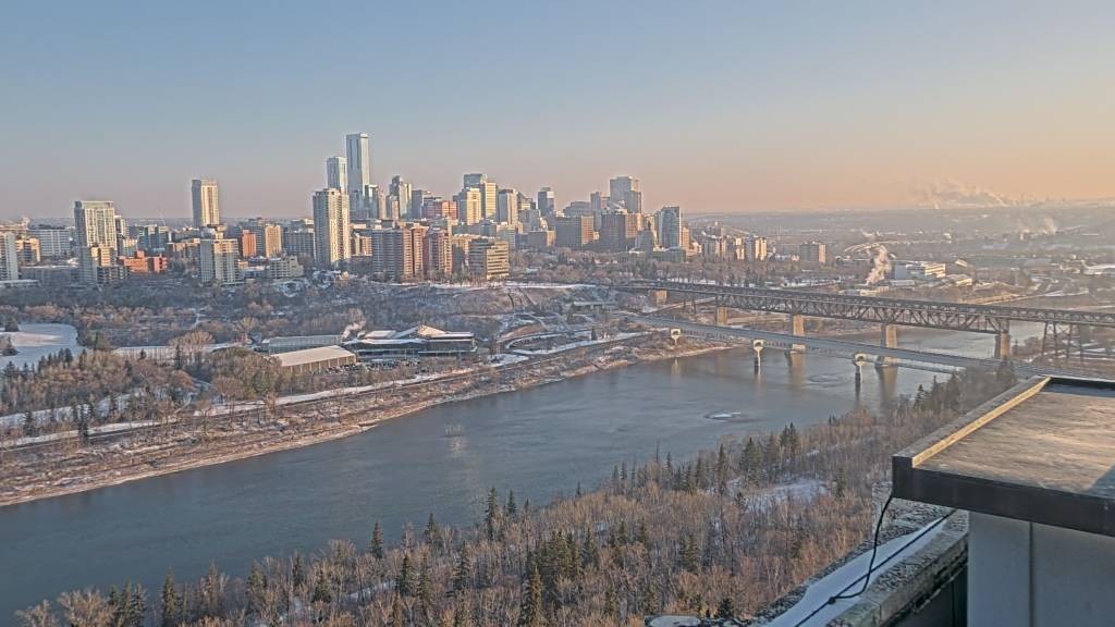 Archiv Foto Webcam Panoramablick auf das River Valley und die Skyline von Edmonton