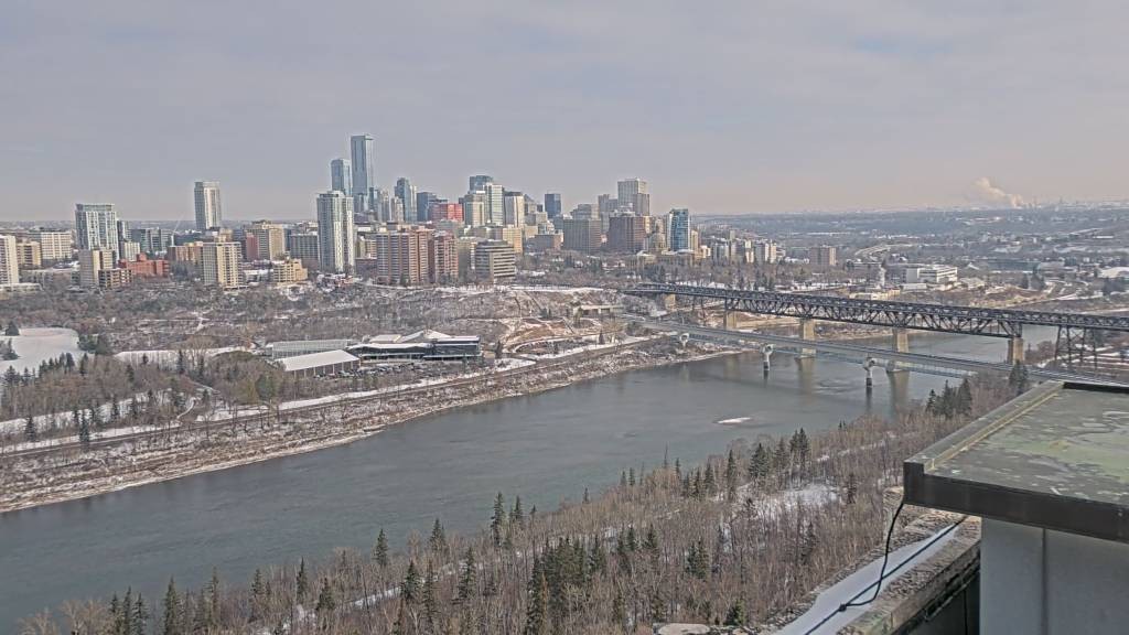 Archiv Foto Webcam Panoramablick auf das River Valley und die Skyline von Edmonton