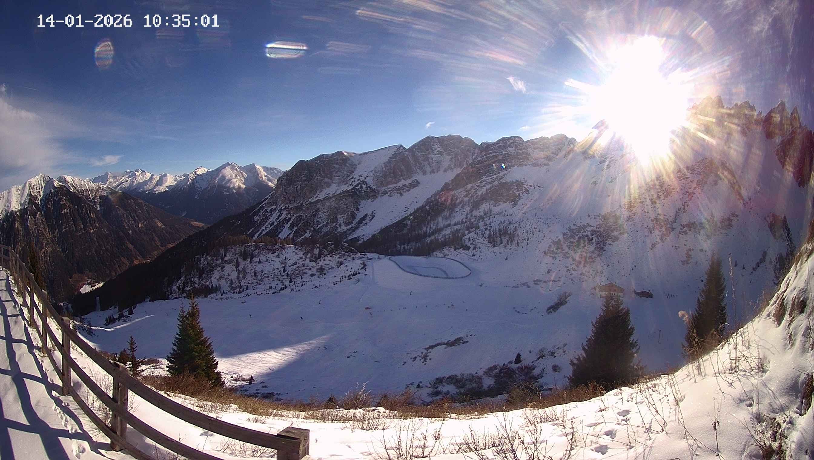 Archived image Webcam Ladurns - Malga Edelweis