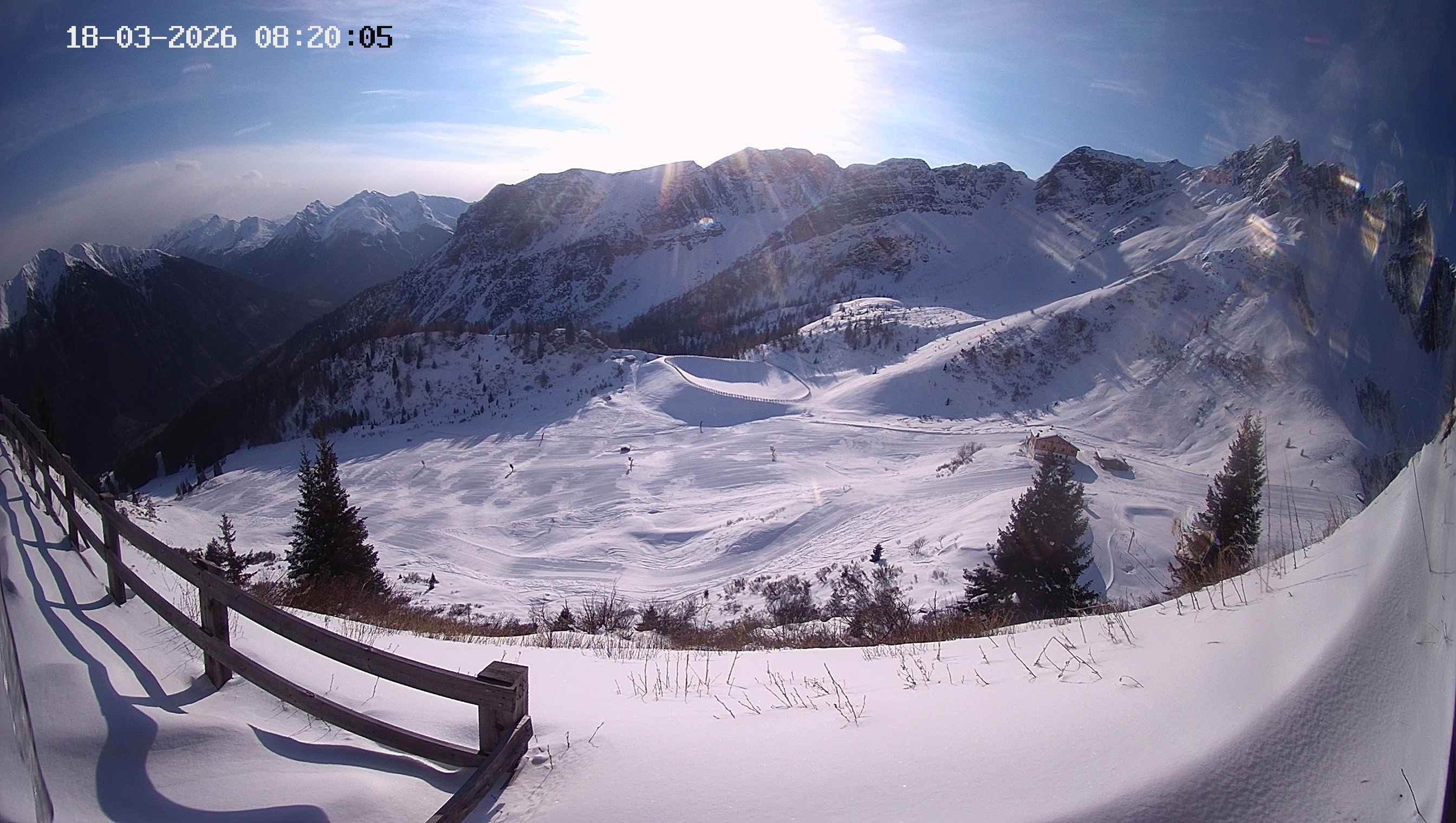 Archived image Webcam Ladurns - Malga Edelweis