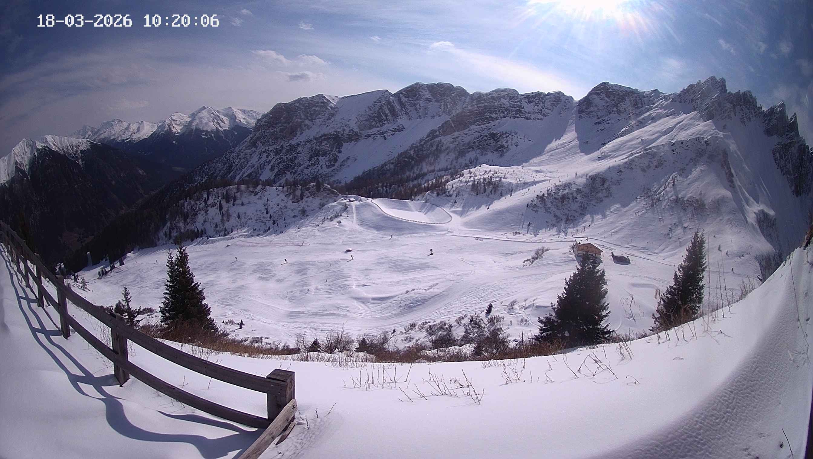 Archived image Webcam Ladurns - Malga Edelweis
