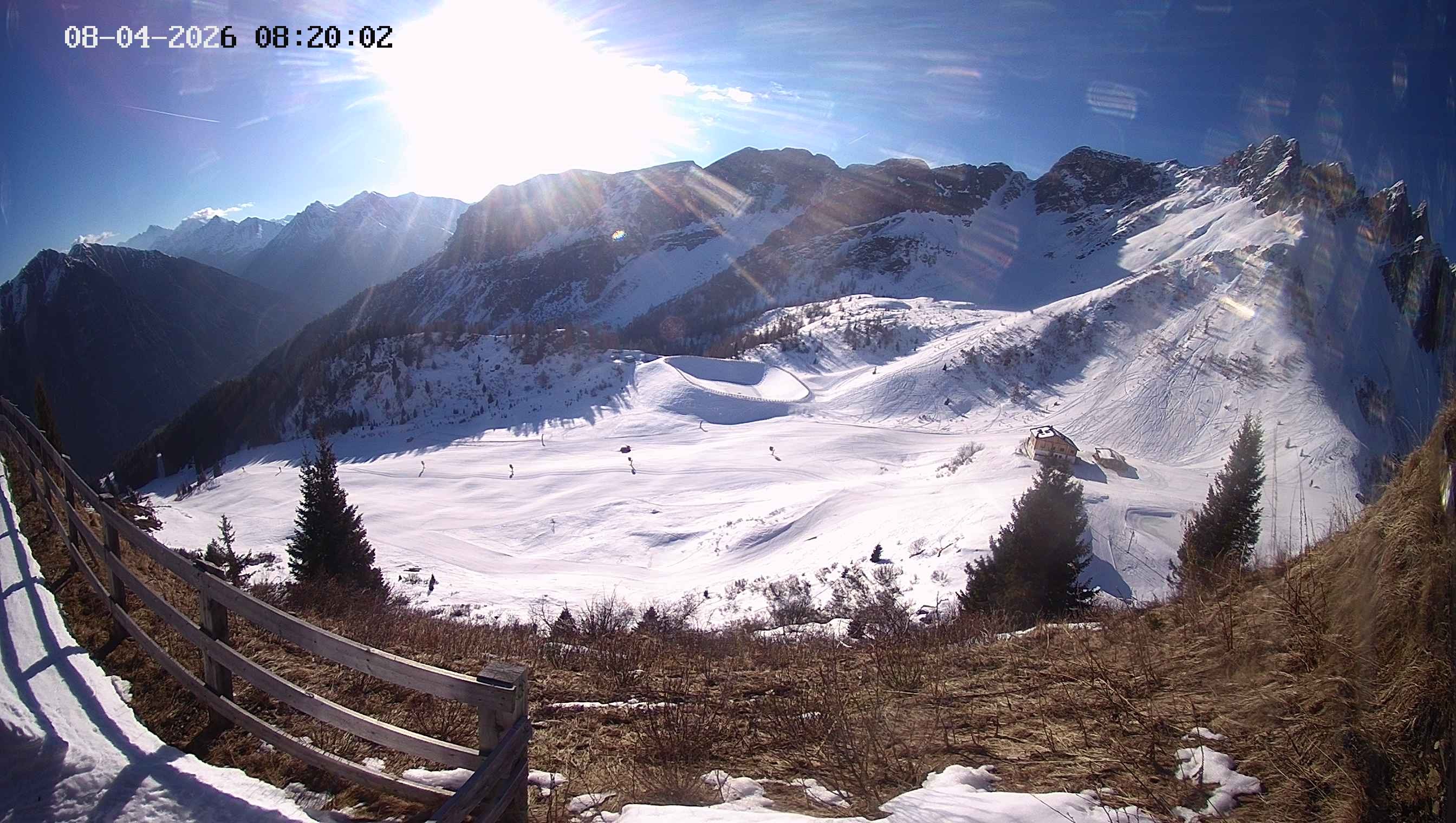 Archived image Webcam Ladurns - Malga Edelweis
