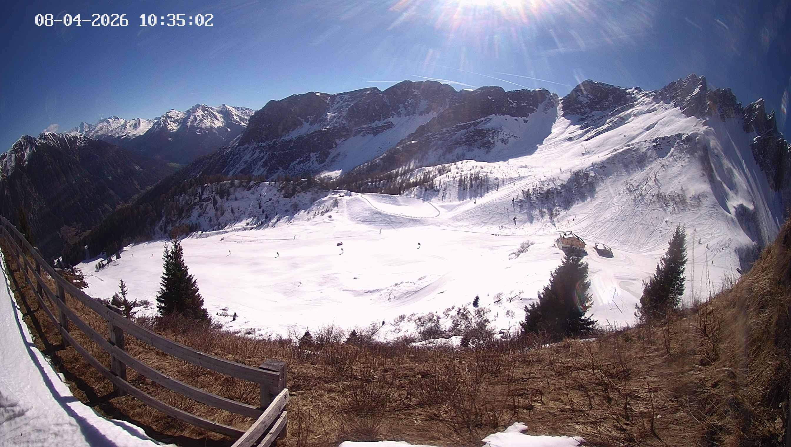 Archived image Webcam Ladurns - Malga Edelweis