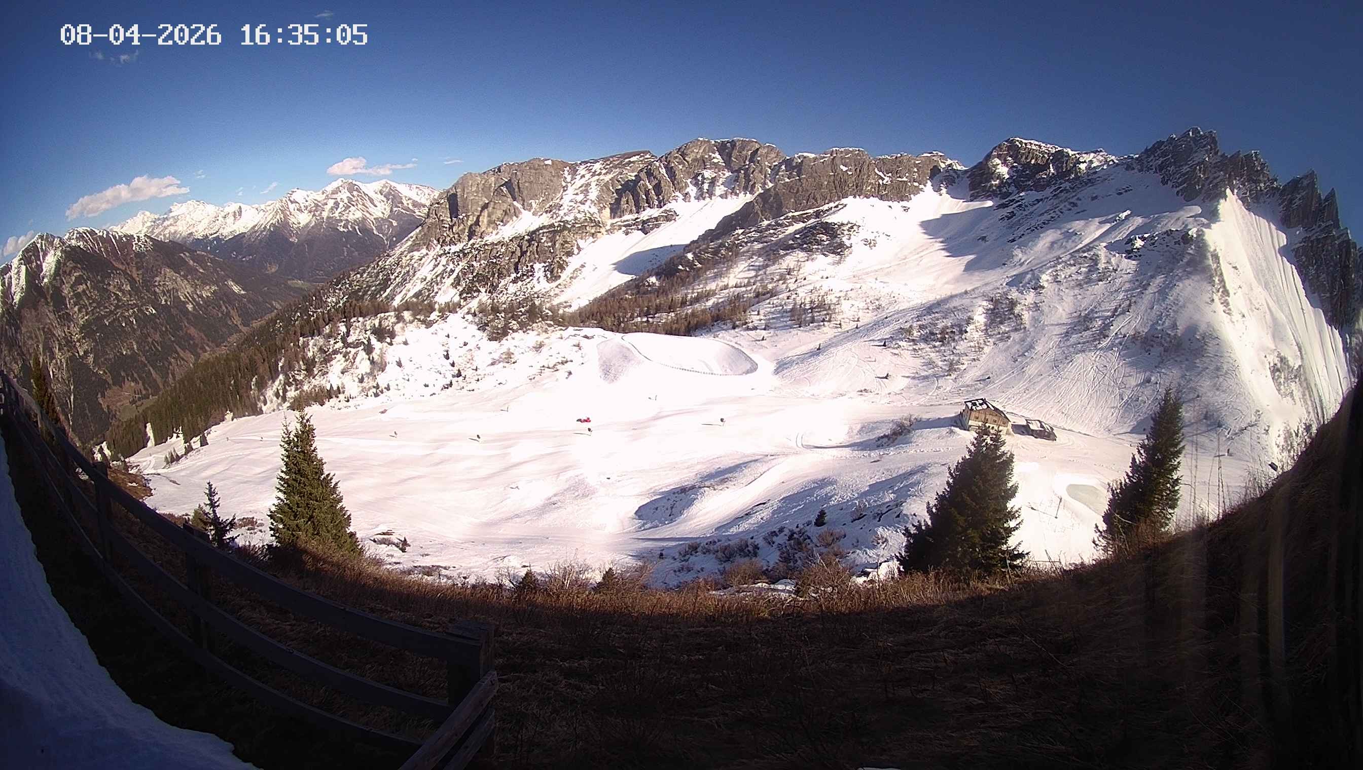 Archived image Webcam Ladurns - Malga Edelweis