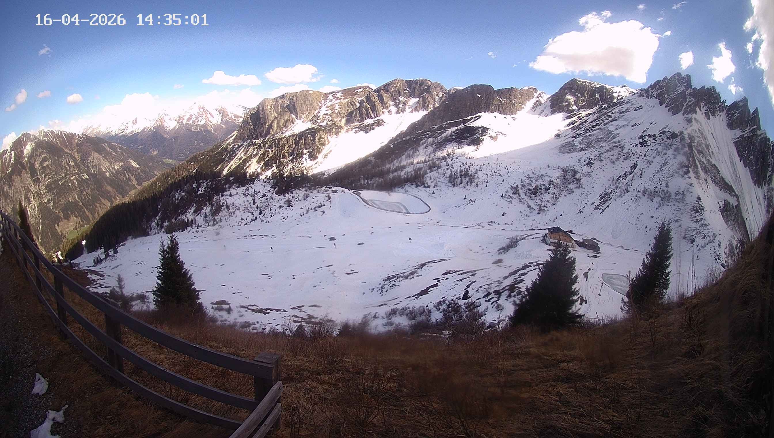 Archived image Webcam Ladurns - Malga Edelweis