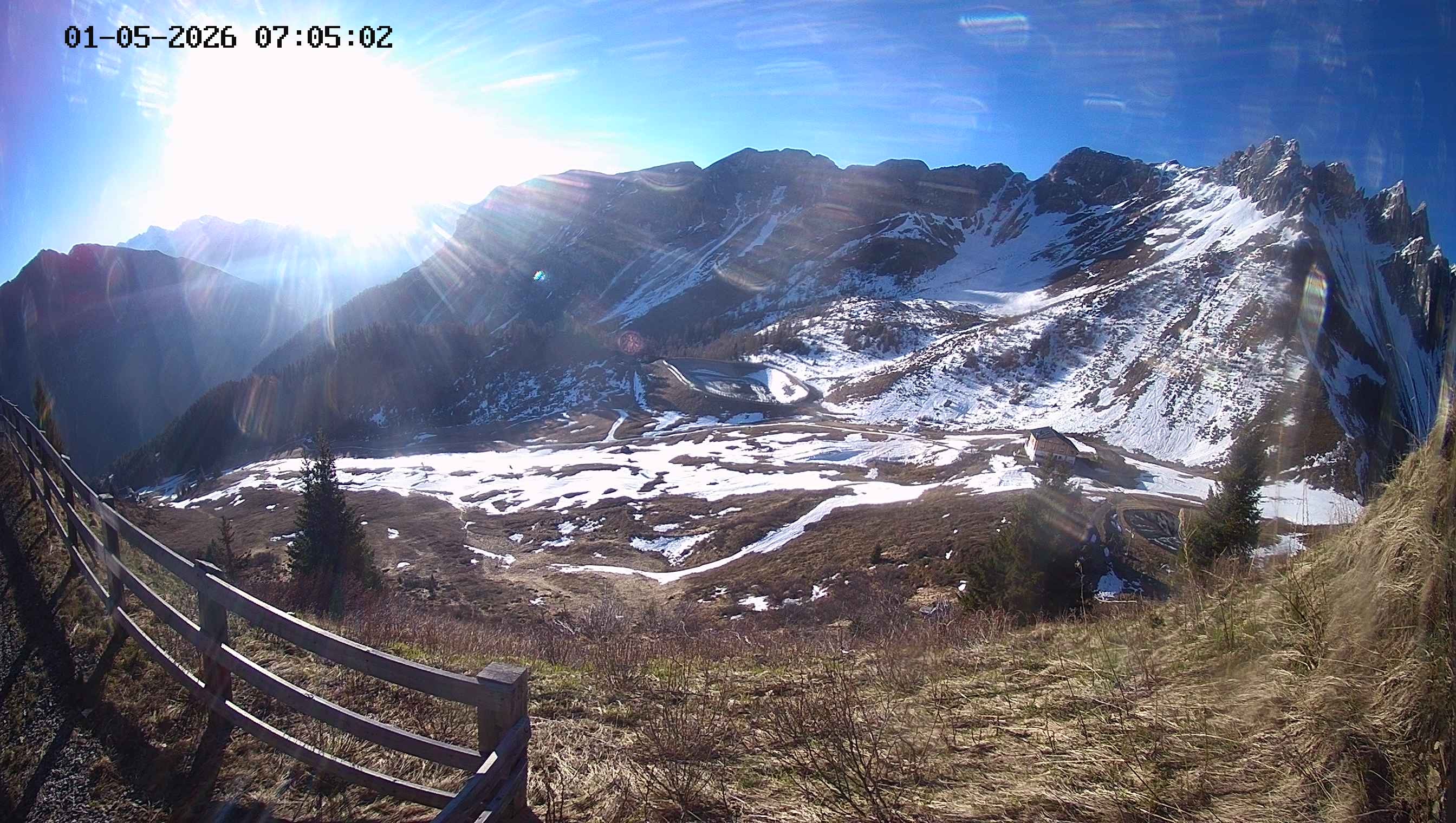 Archived image Webcam Ladurns - Malga Edelweis
