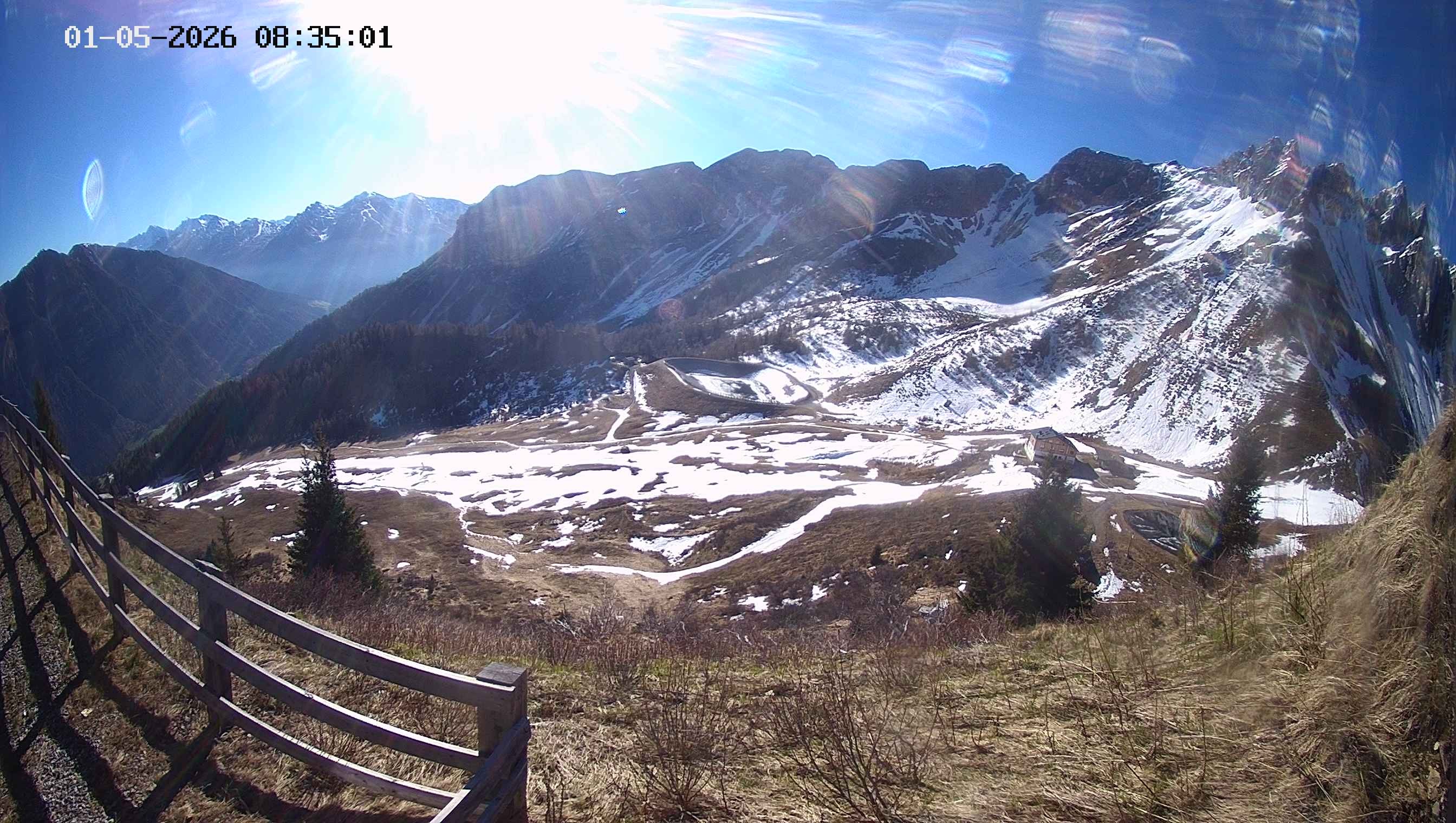 Archived image Webcam Ladurns - Malga Edelweis