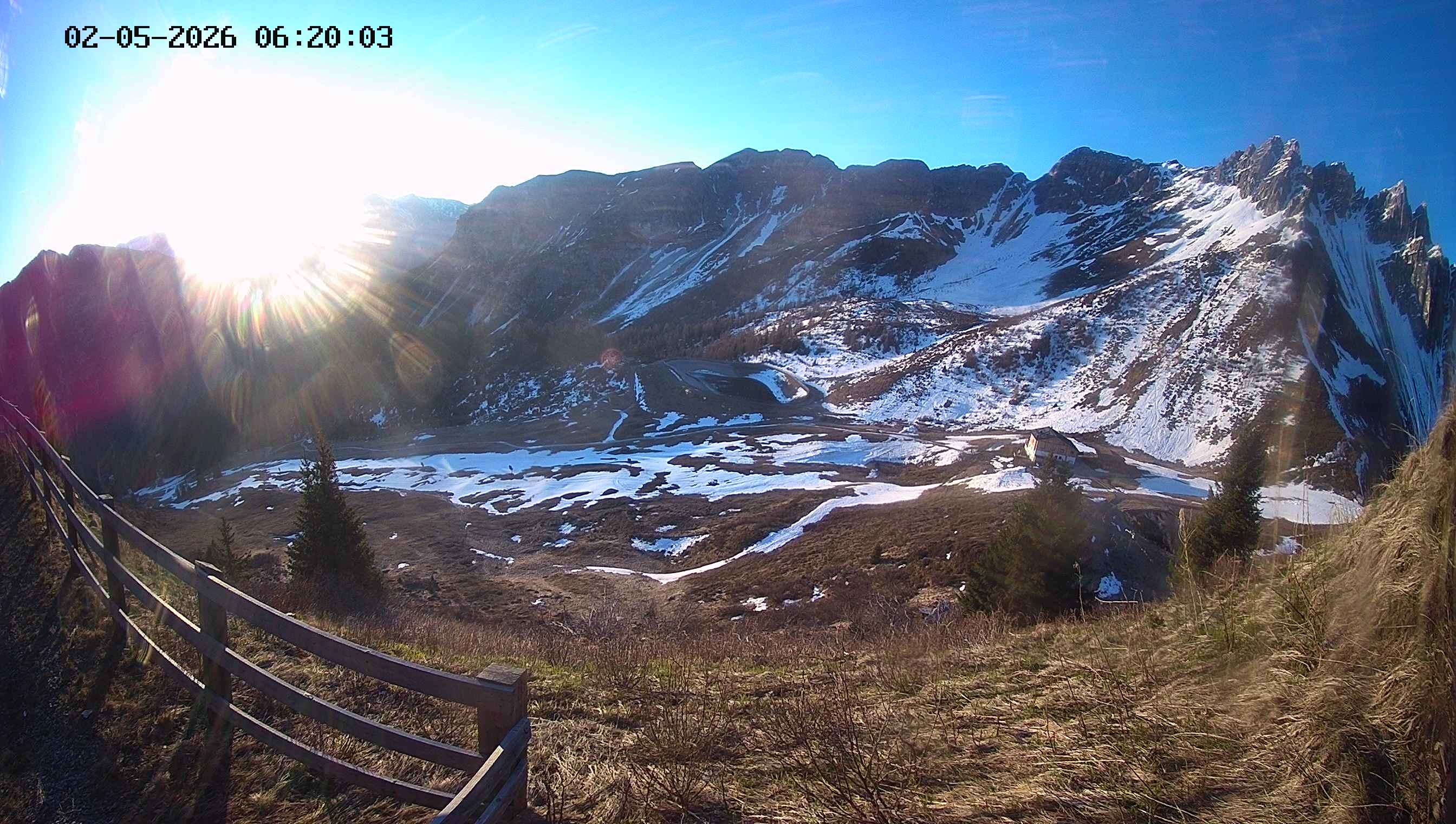 Archived image Webcam Ladurns - Malga Edelweis