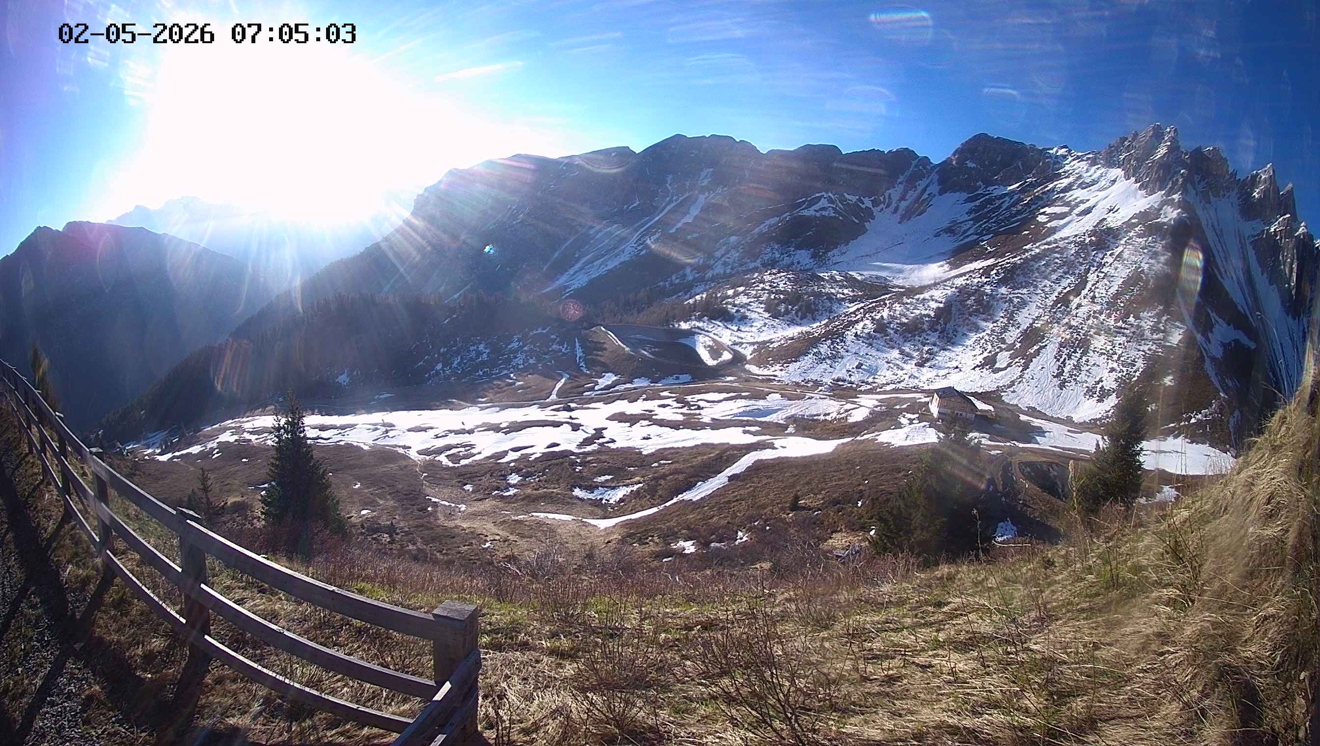 Archived image Webcam Ladurns - Malga Edelweis