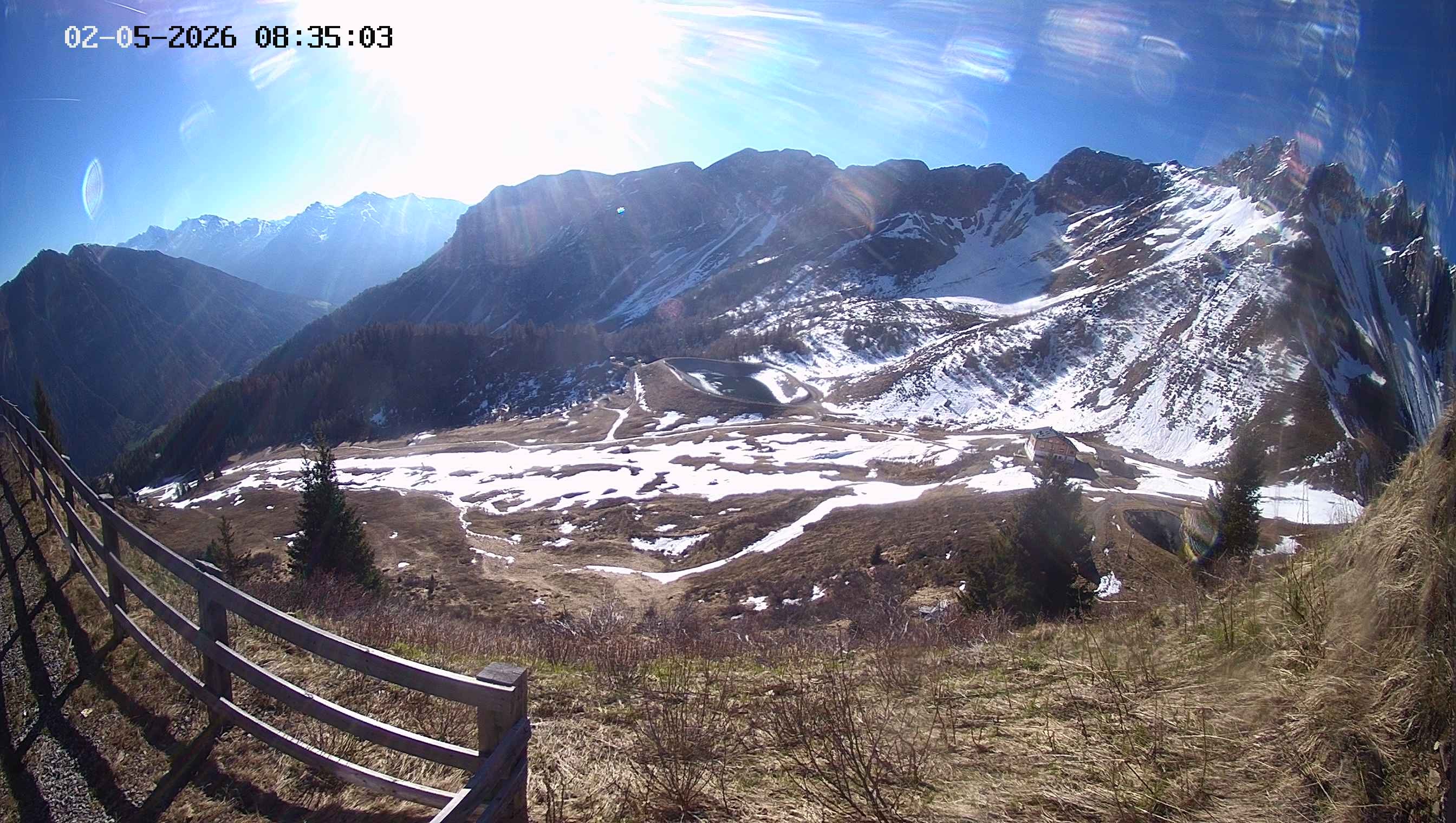 Archived image Webcam Ladurns - Malga Edelweis