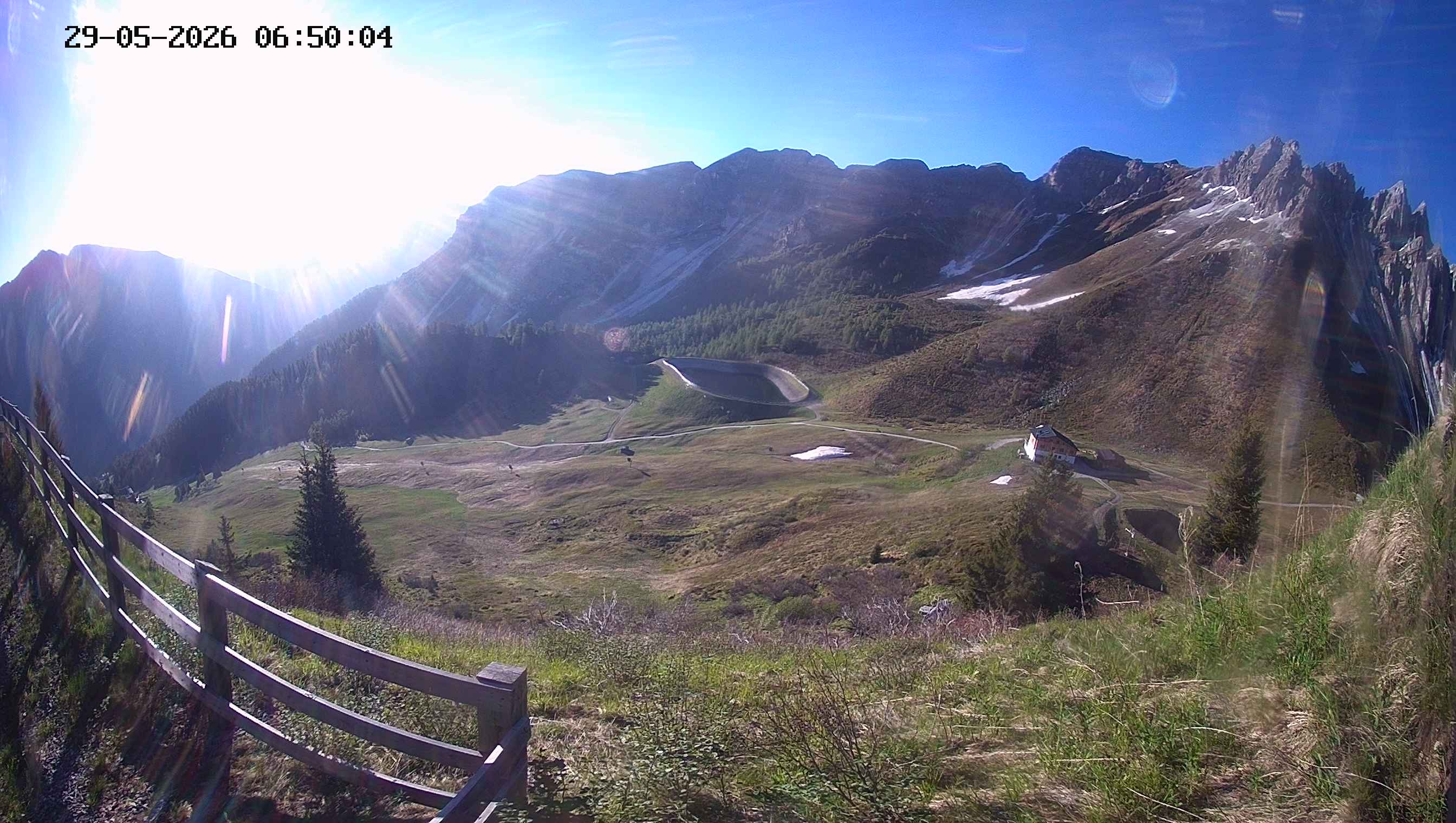 Archived image Webcam Ladurns - Malga Edelweis