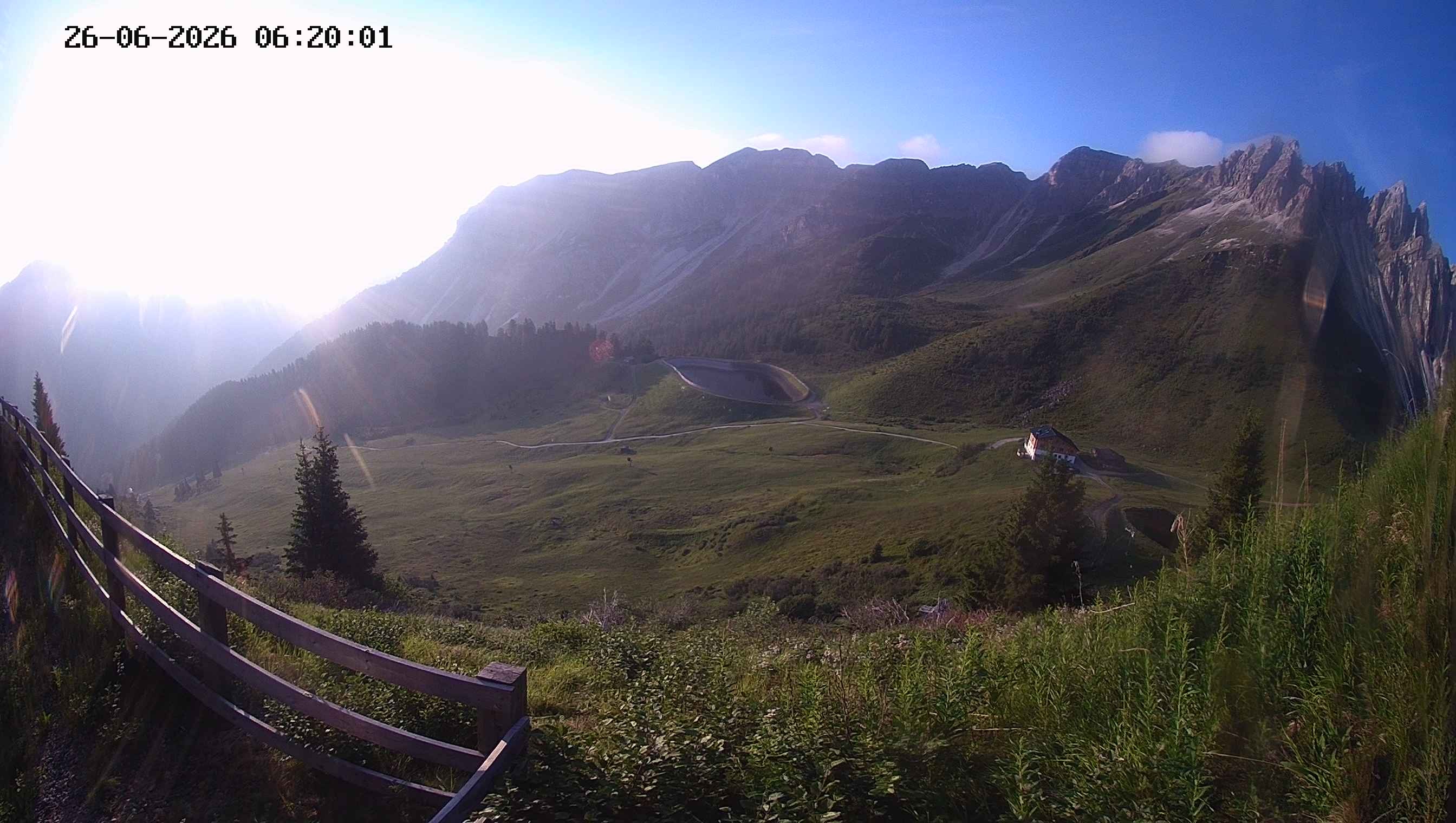 Archived image Webcam Ladurns - Malga Edelweis