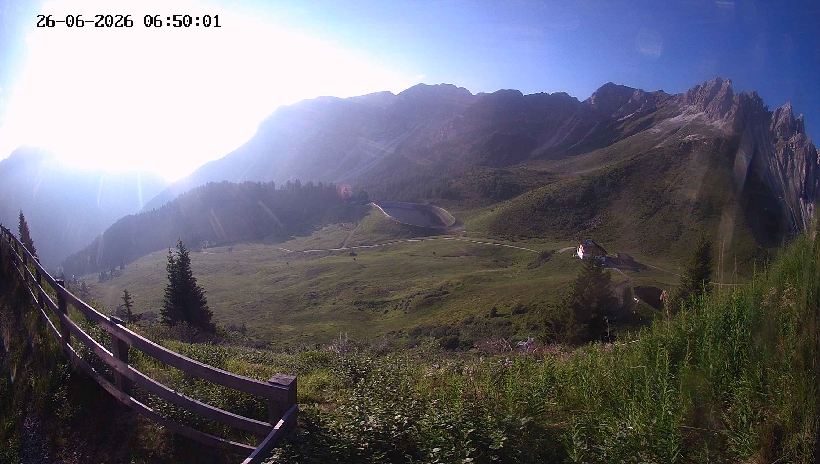 Archived image Webcam Ladurns - Malga Edelweis