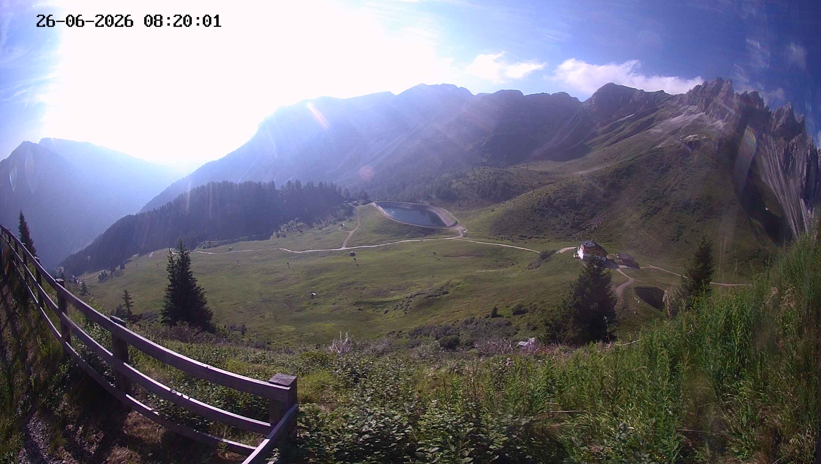 Archived image Webcam Ladurns - Malga Edelweis