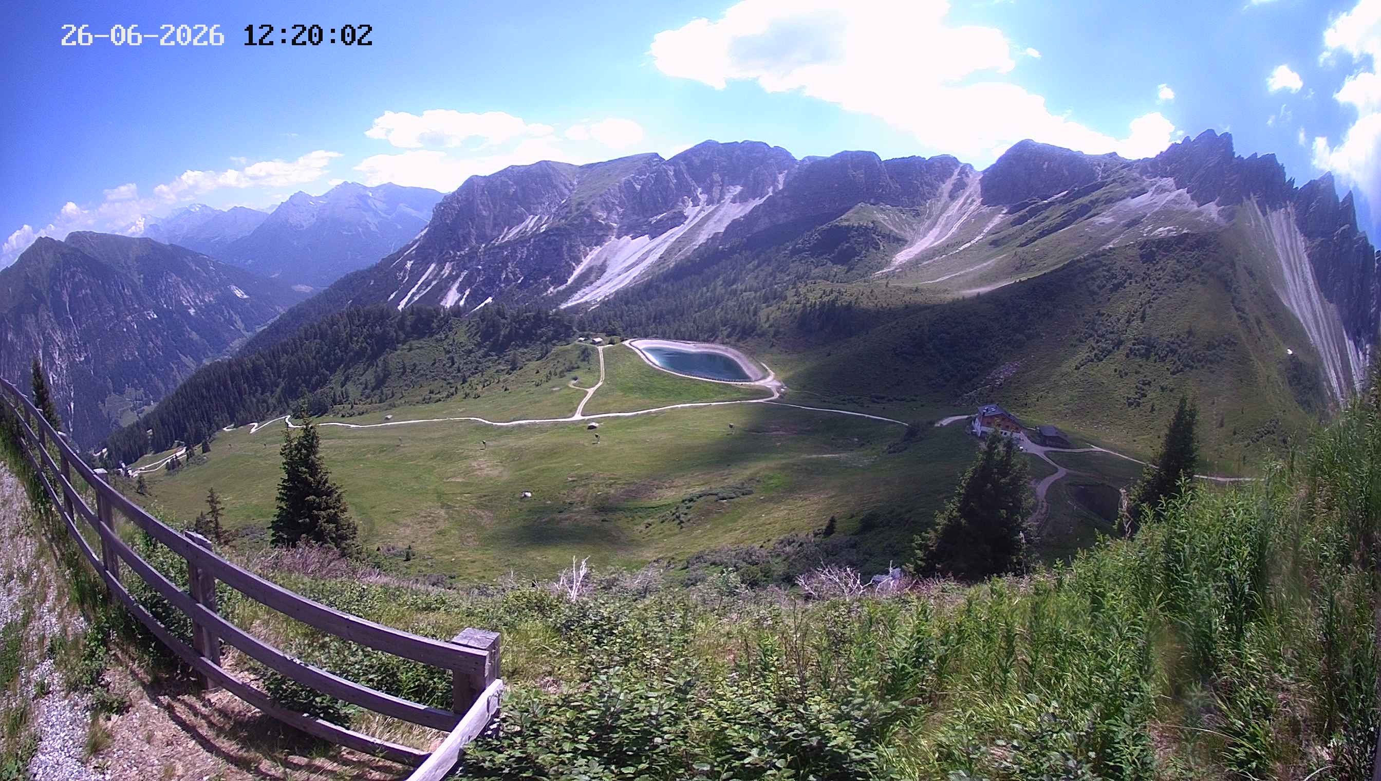Archived image Webcam Ladurns - Malga Edelweis