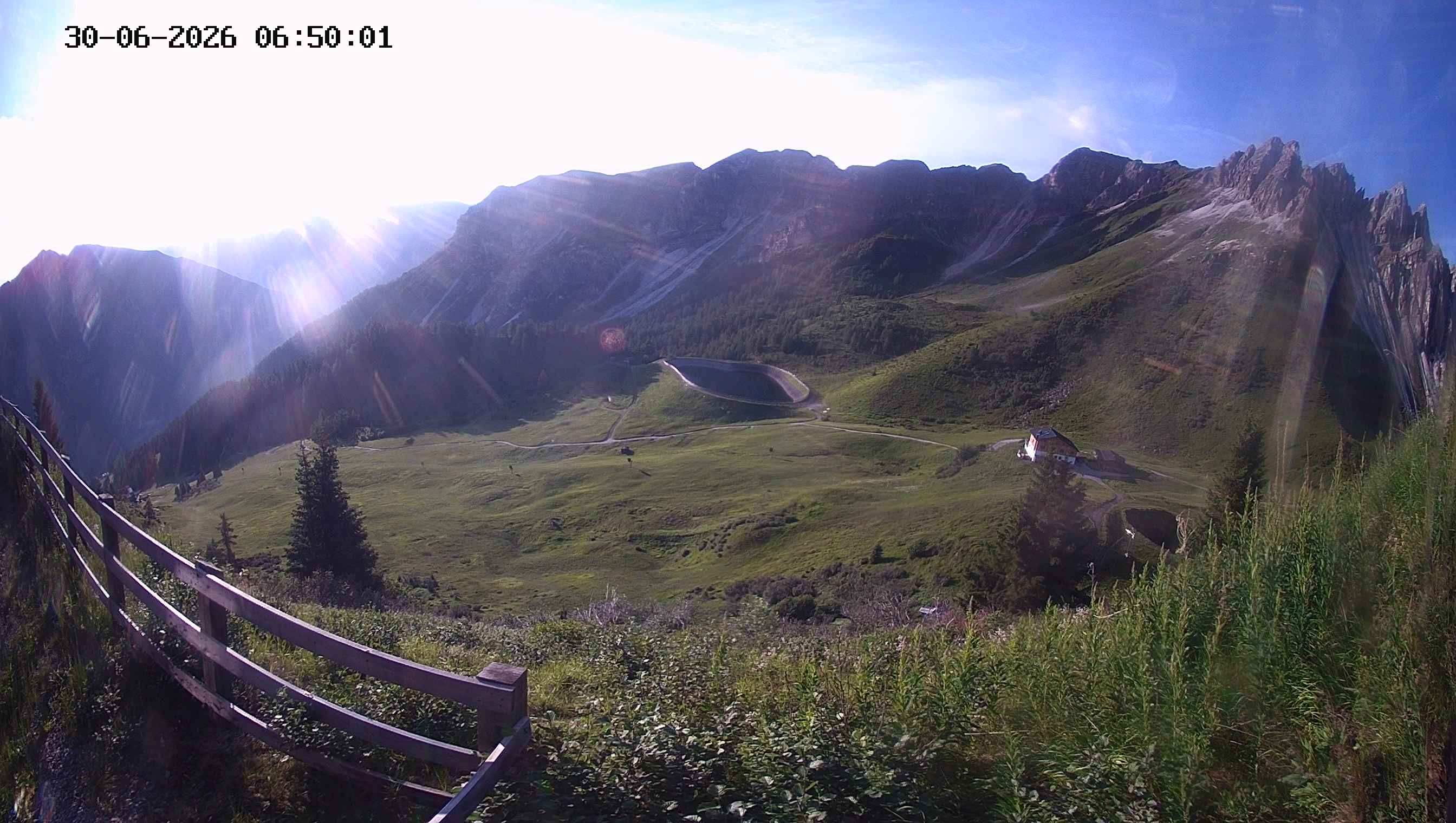 Archived image Webcam Ladurns - Malga Edelweis