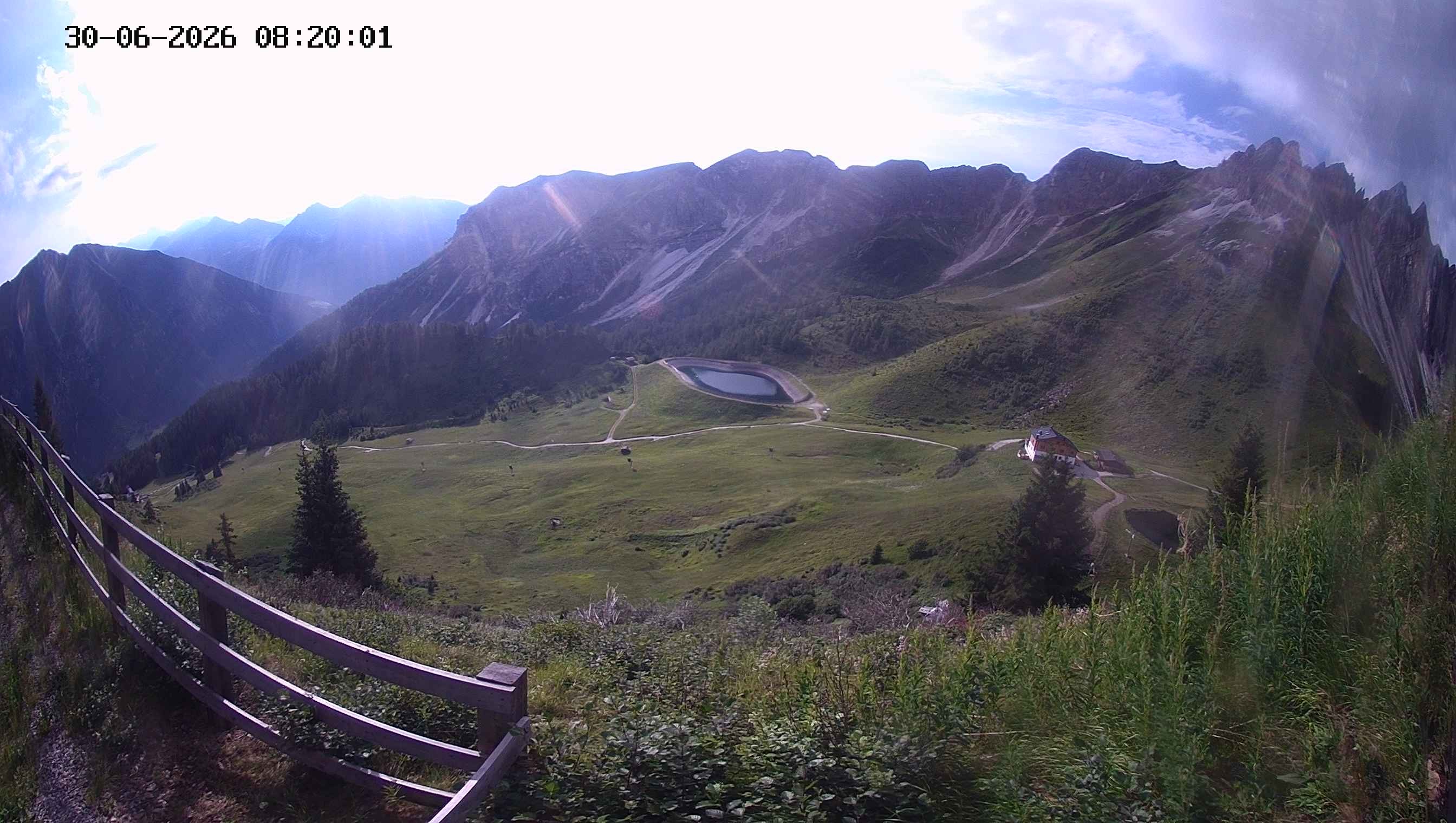 Archived image Webcam Ladurns - Malga Edelweis