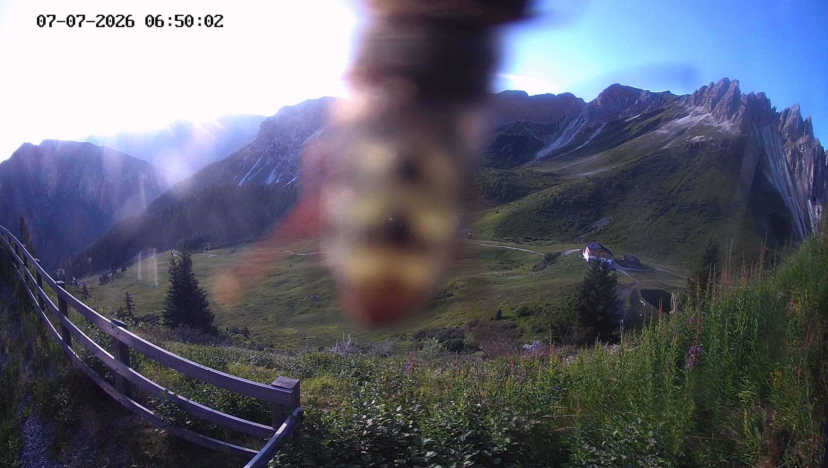 Archived image Webcam Ladurns - Malga Edelweis