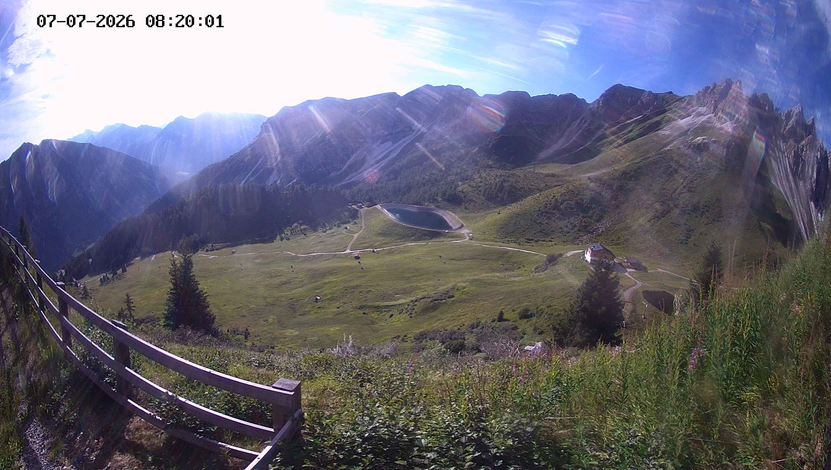 Archived image Webcam Ladurns - Malga Edelweis