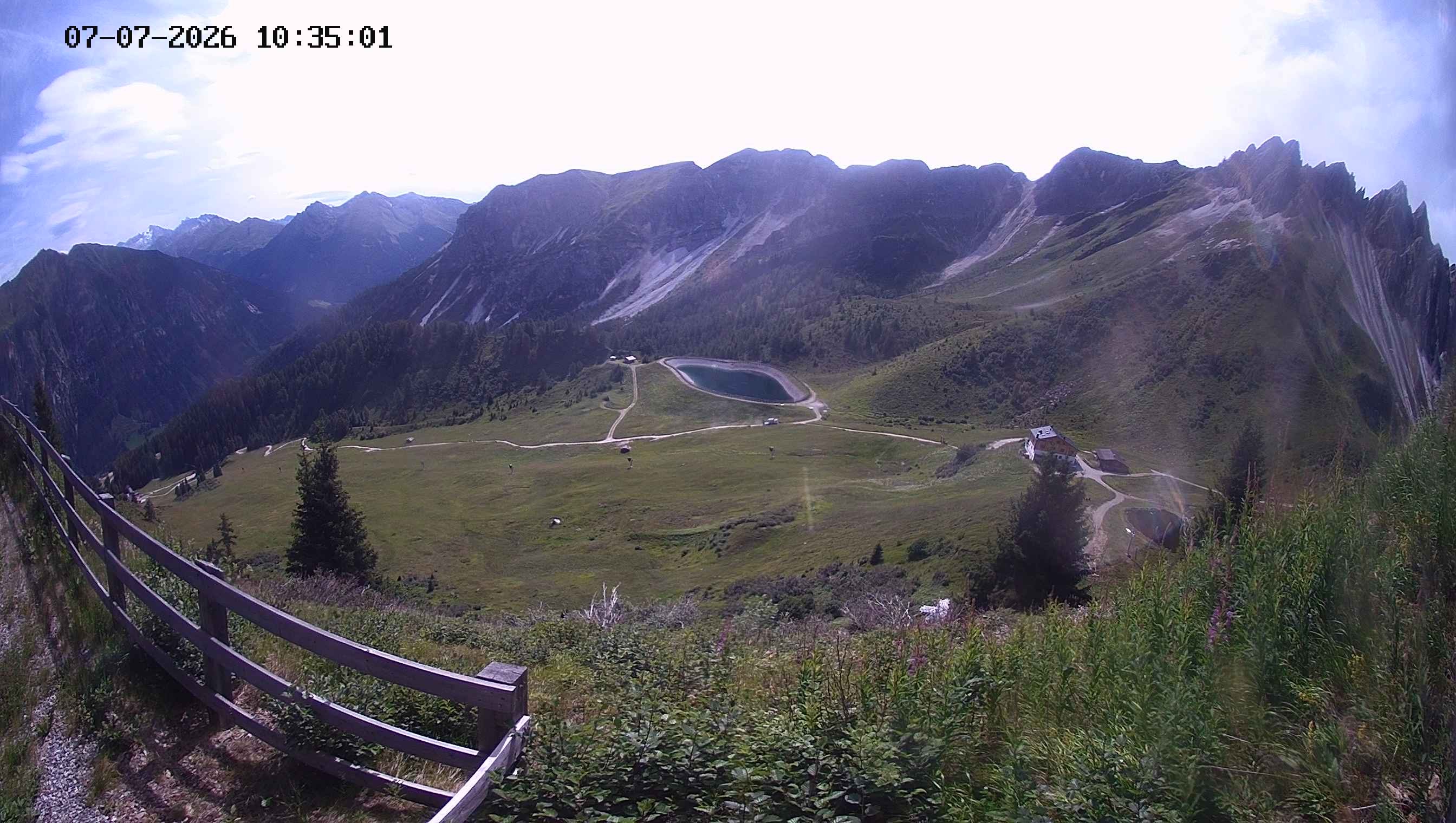 Archived image Webcam Ladurns - Malga Edelweis