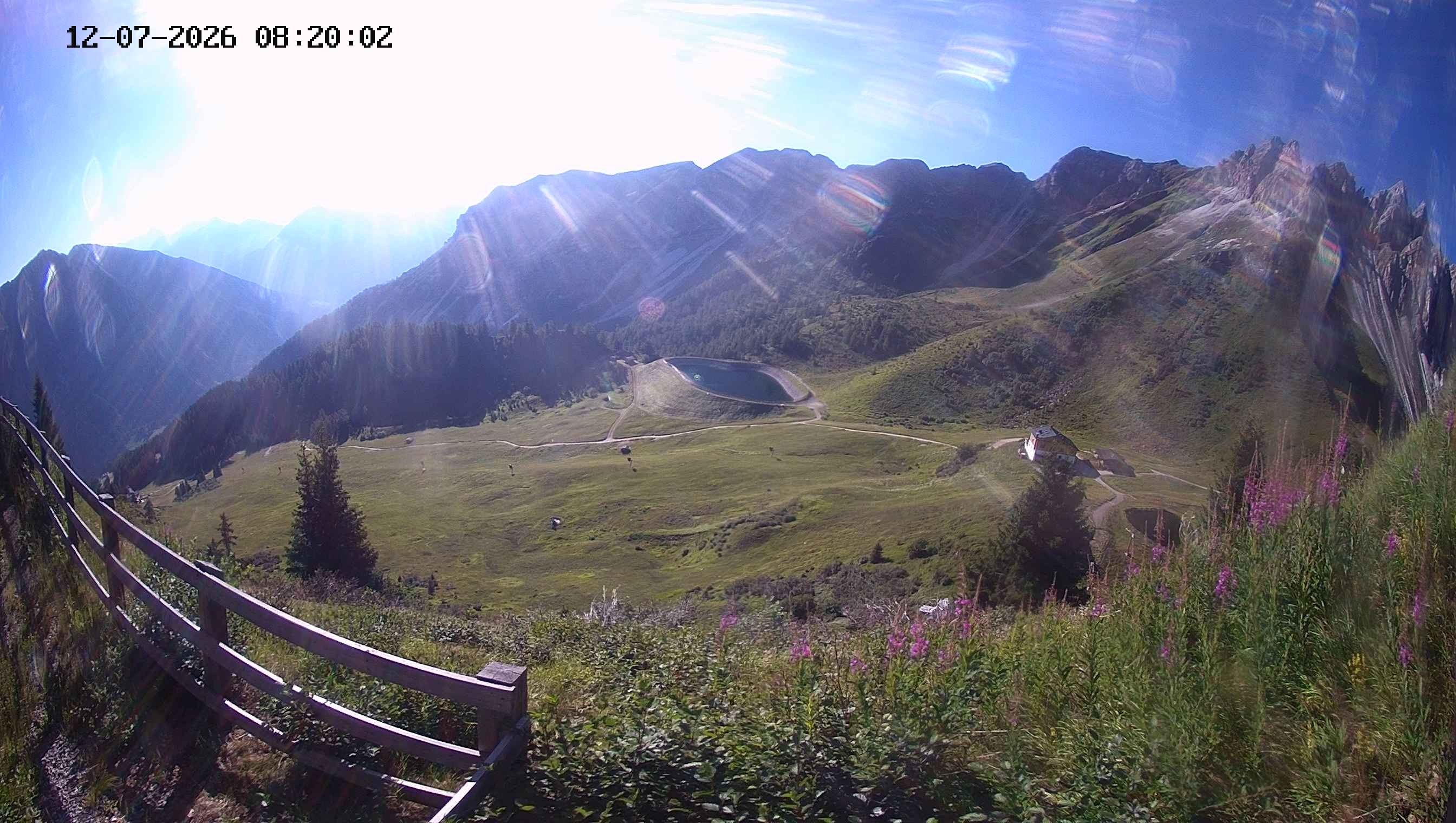 Archived image Webcam Ladurns - Malga Edelweis