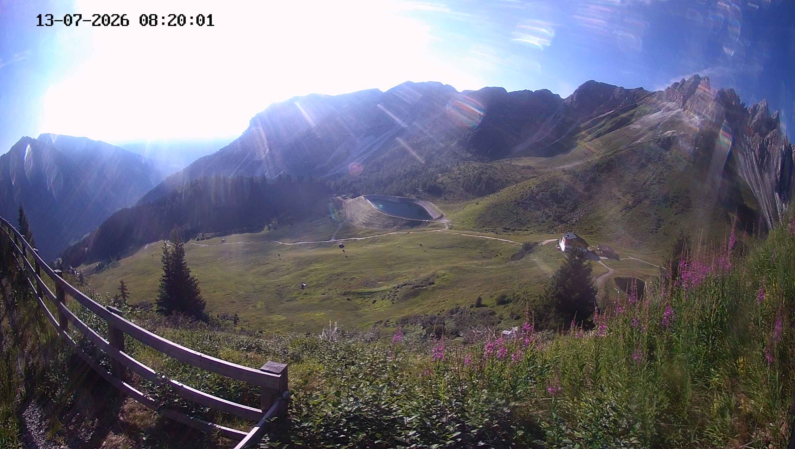 Archived image Webcam Ladurns - Malga Edelweis