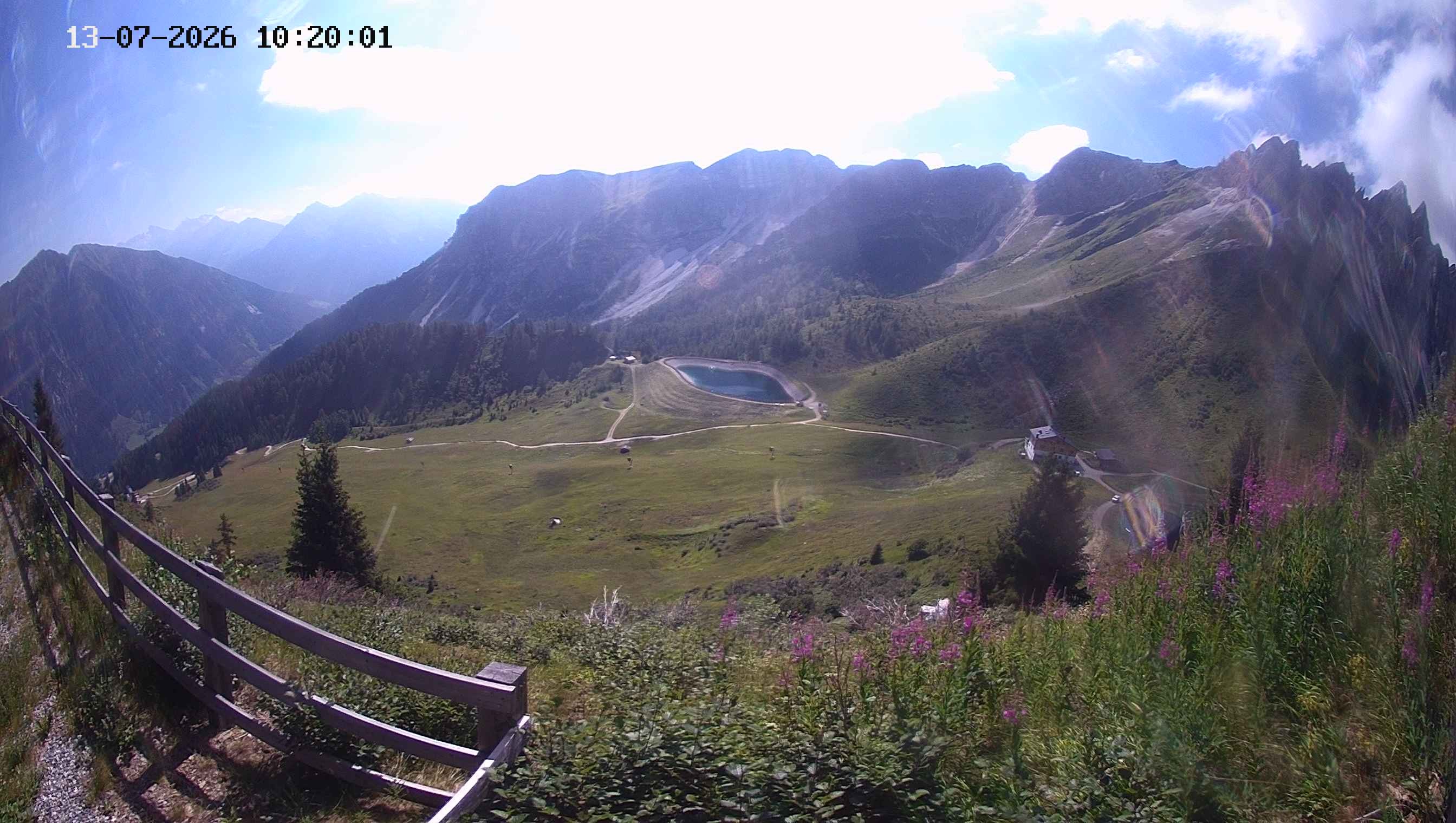 Archived image Webcam Ladurns - Malga Edelweis