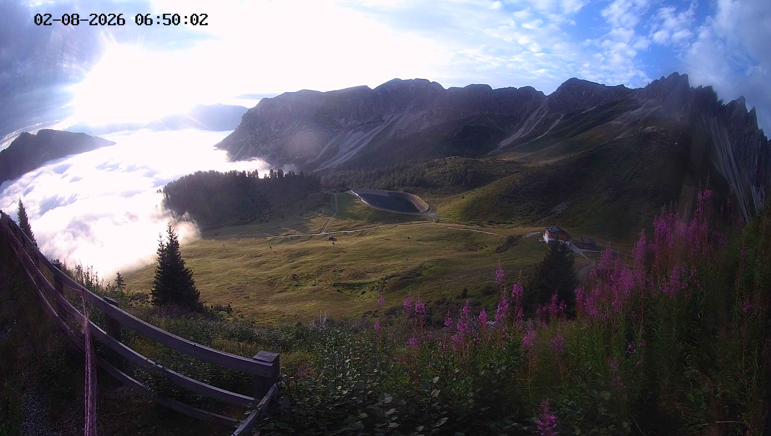 Archived image Webcam Ladurns - Malga Edelweis
