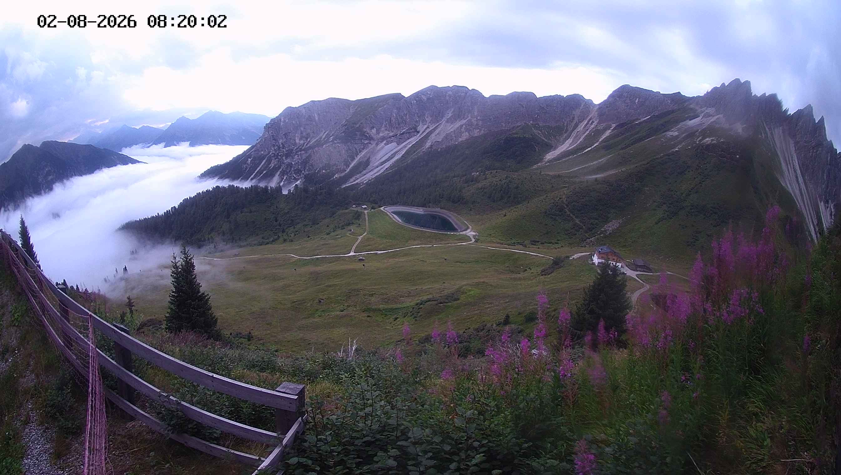 Archived image Webcam Ladurns - Malga Edelweis