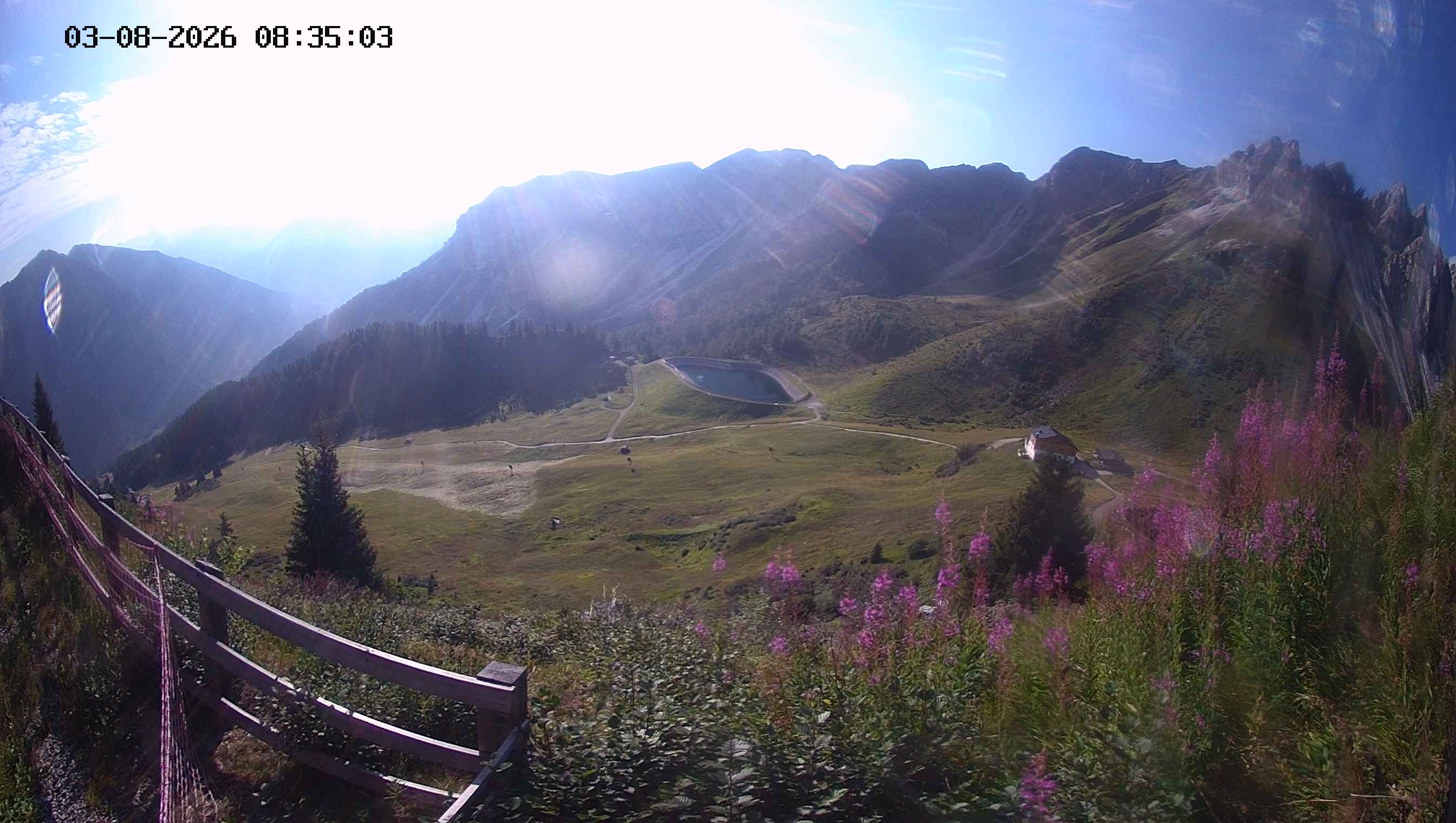 Archived image Webcam Ladurns - Malga Edelweis