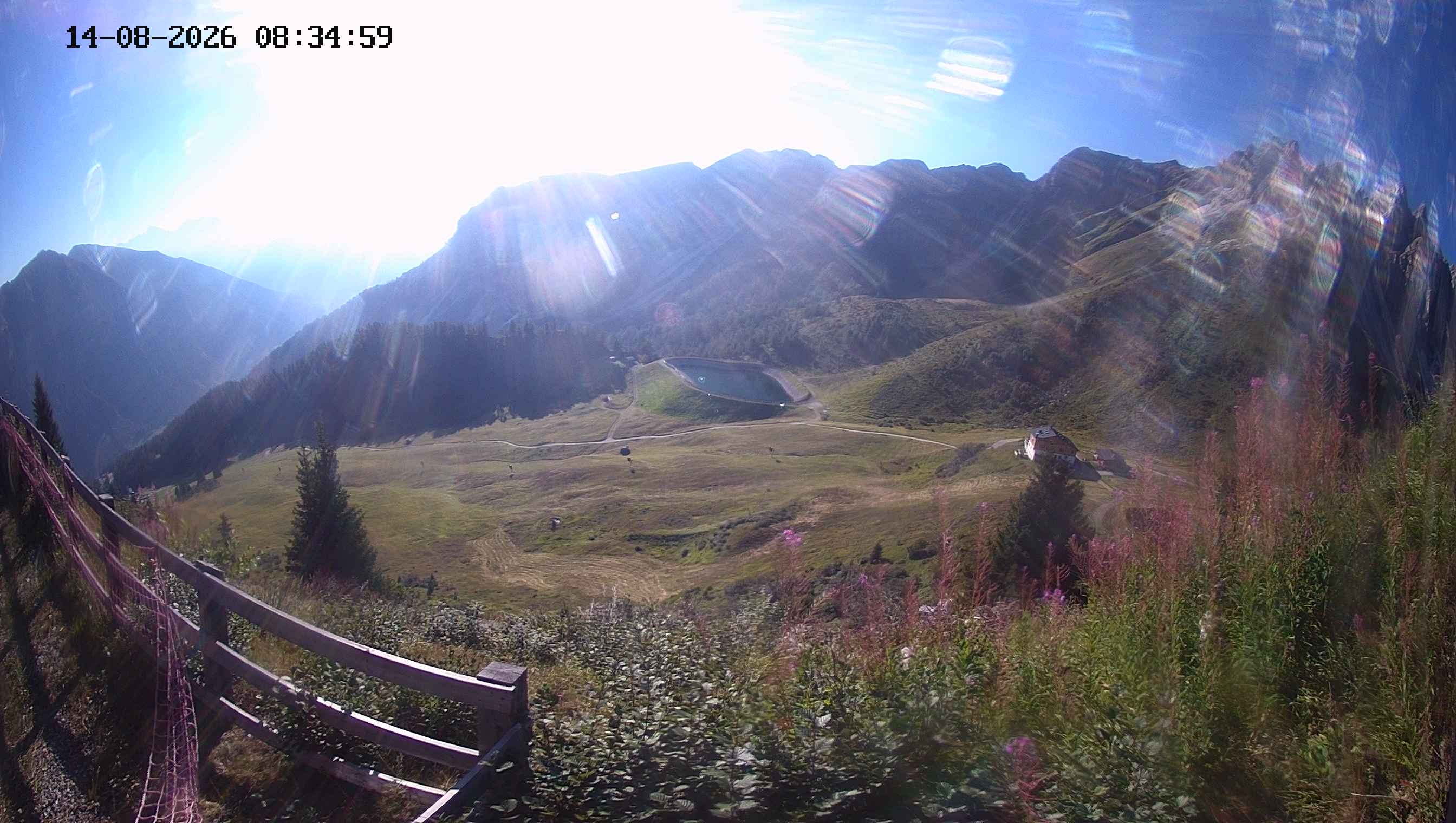 Archived image Webcam Ladurns - Malga Edelweis