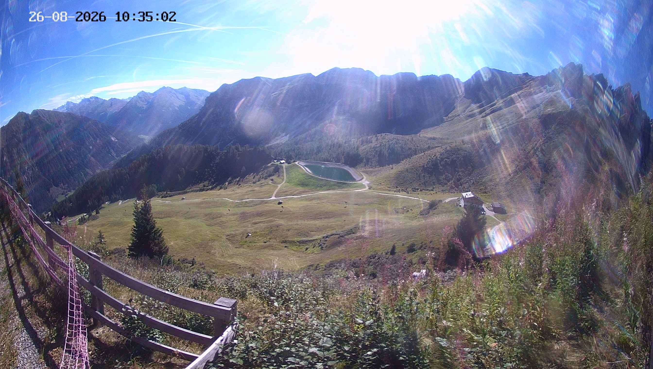 Archived image Webcam Ladurns - Malga Edelweis