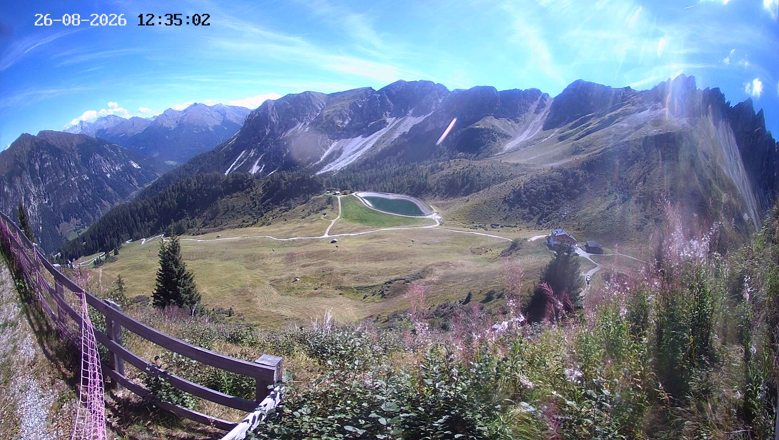 Archived image Webcam Ladurns - Malga Edelweis