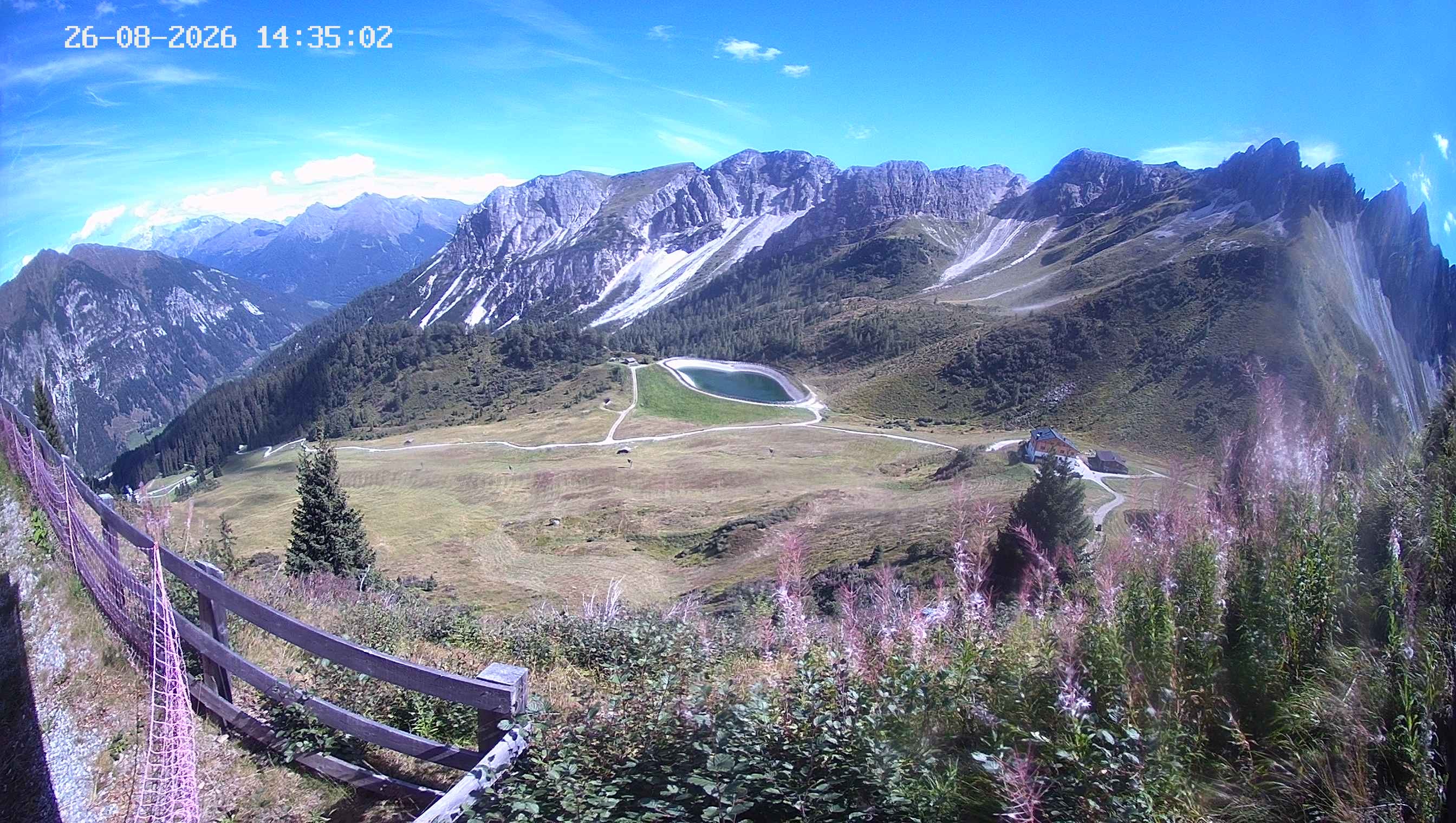 Archived image Webcam Ladurns - Malga Edelweis