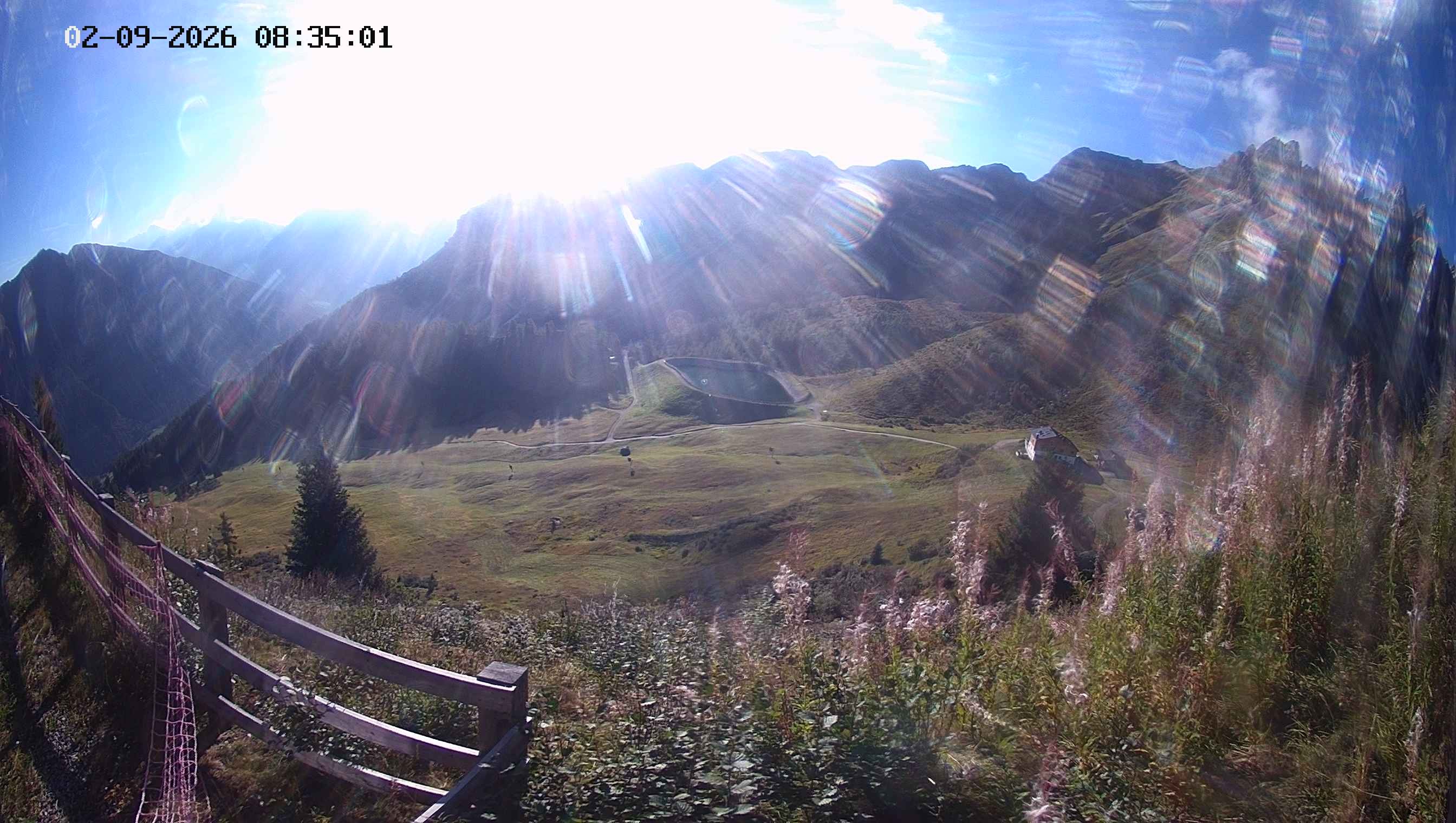 Archived image Webcam Ladurns - Malga Edelweis