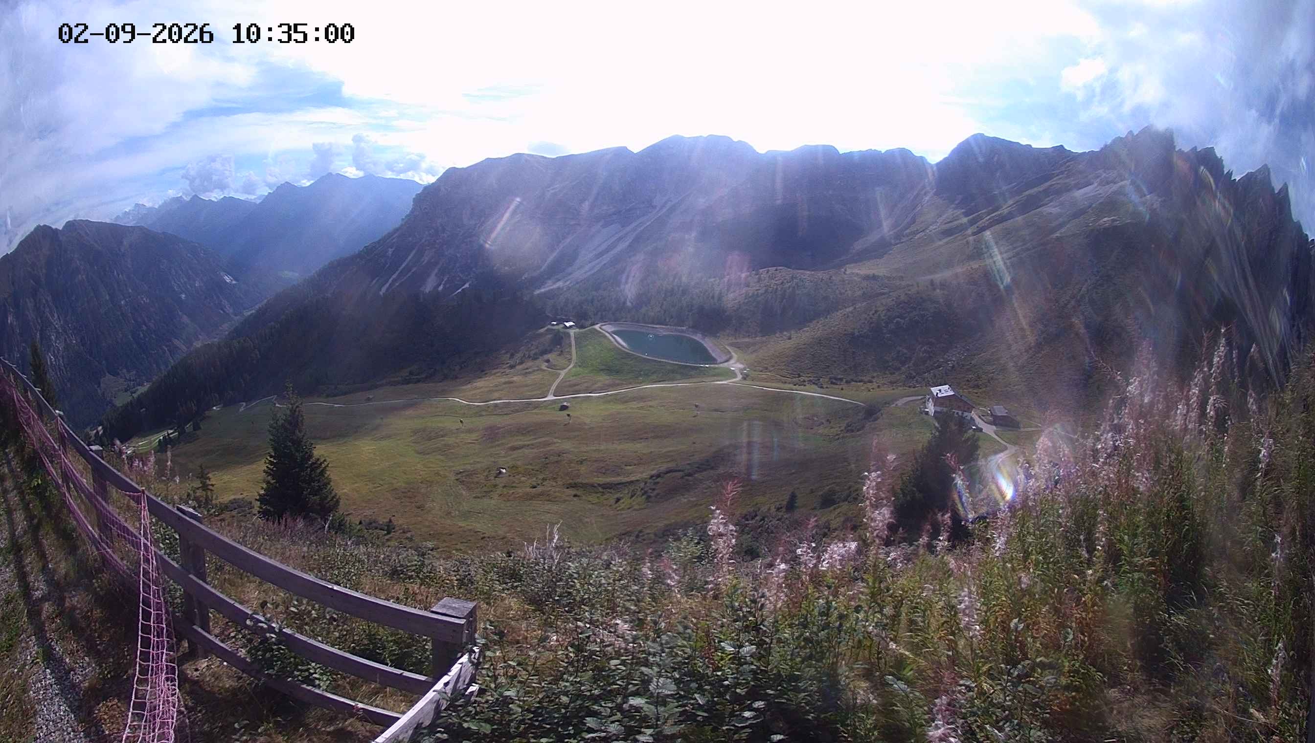 Archived image Webcam Ladurns - Malga Edelweis