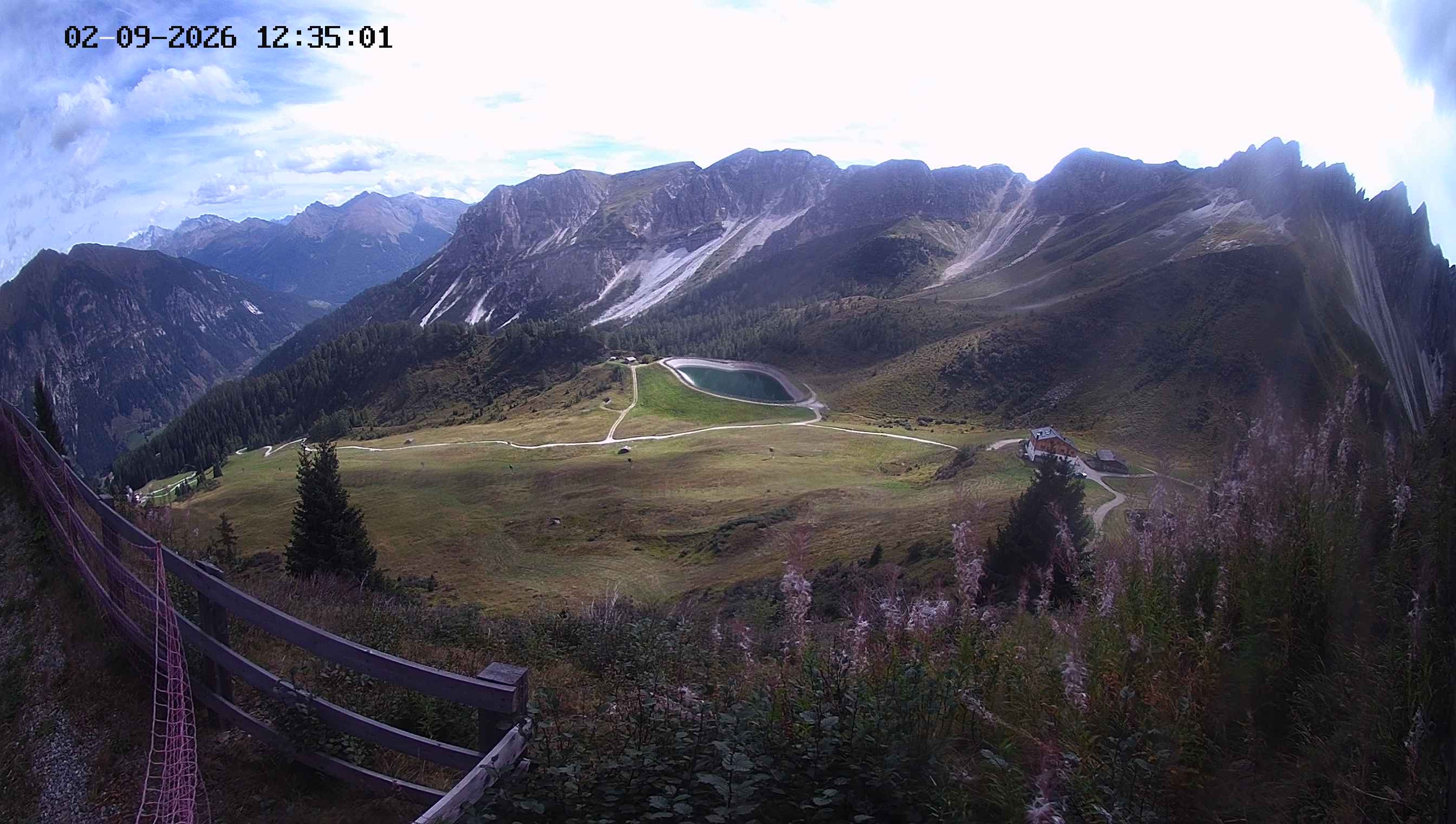 Archived image Webcam Ladurns - Malga Edelweis