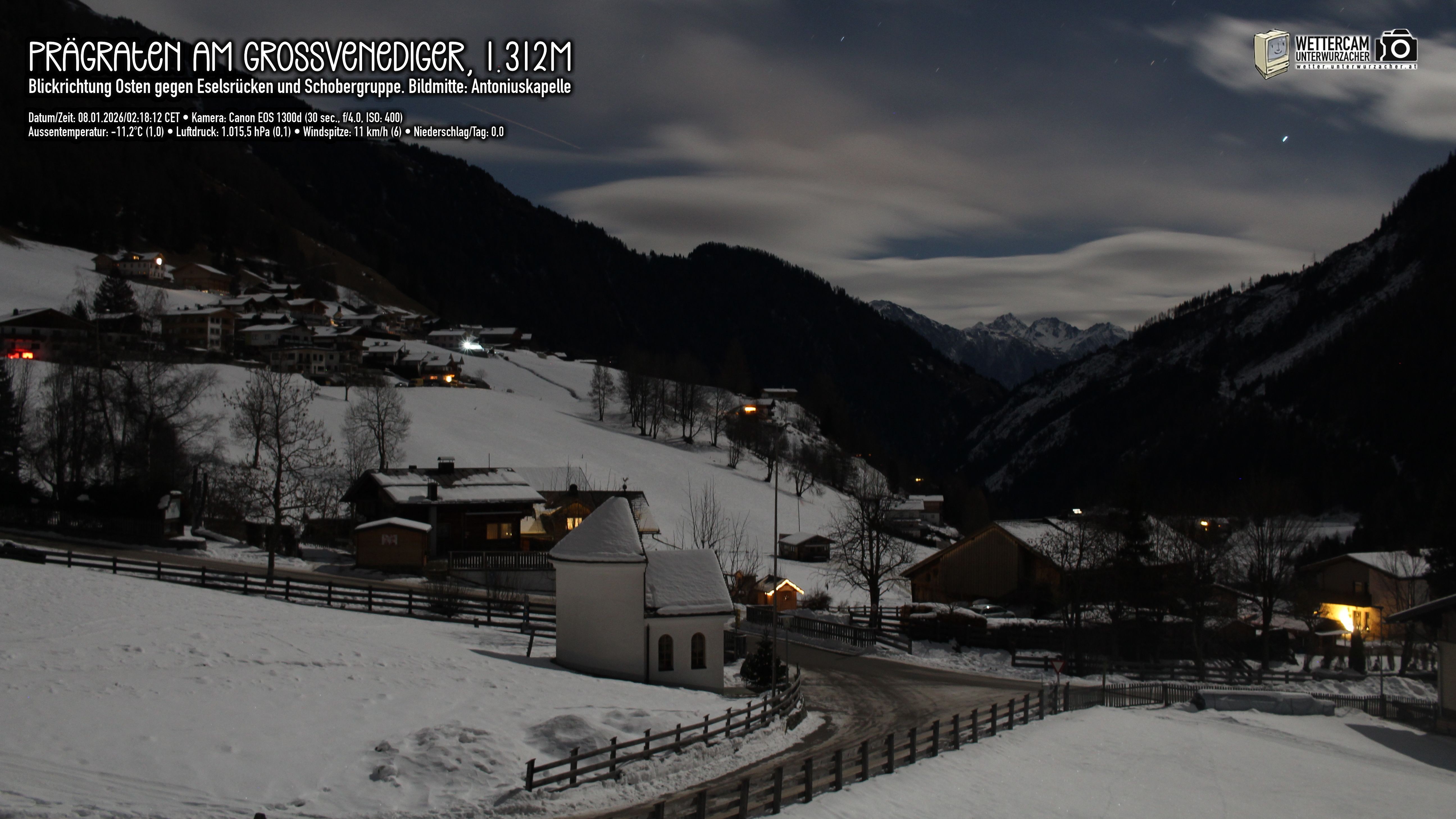 Archiv Foto Webcam Prägraten in Osttirol