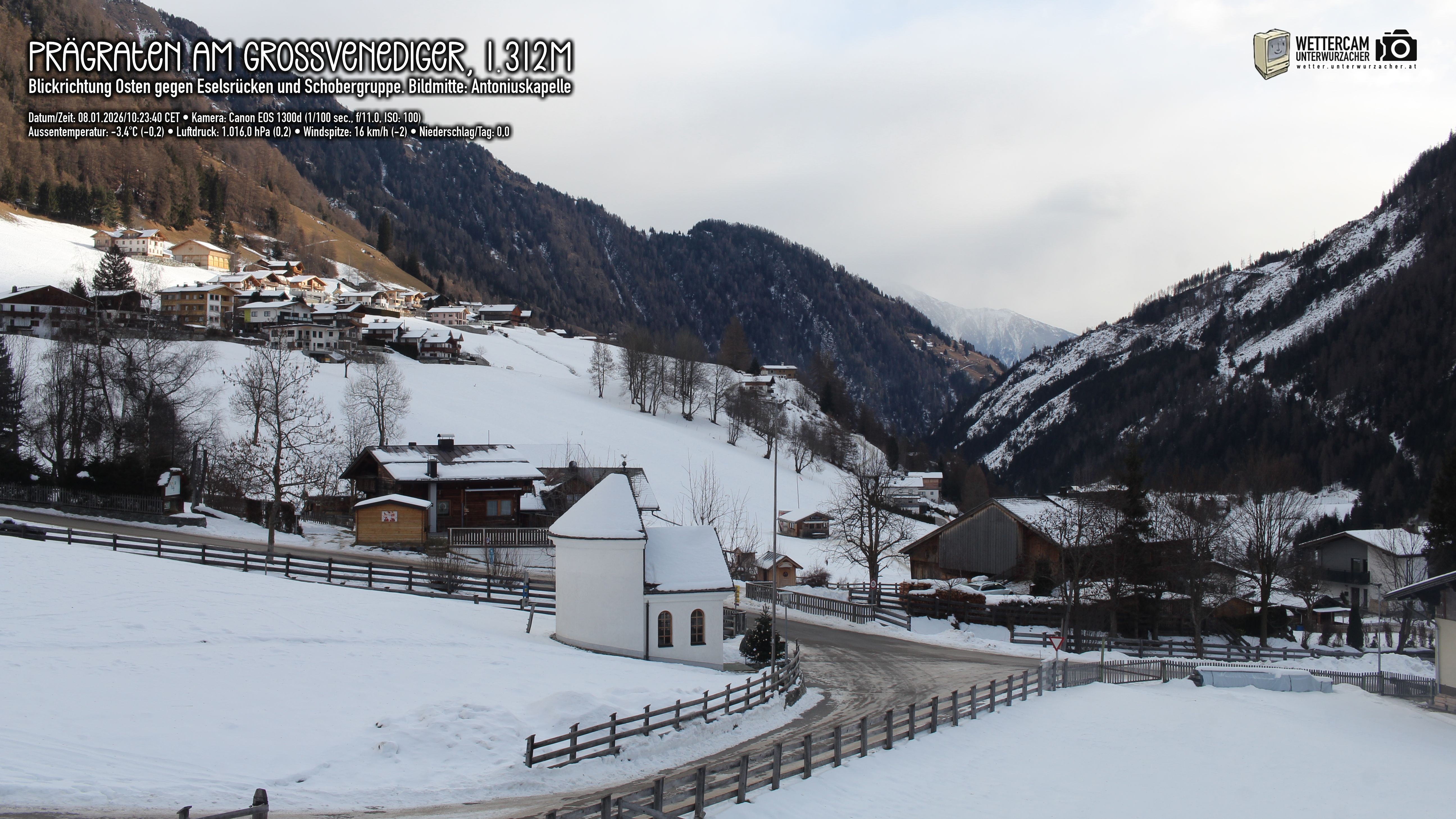 Archiv Foto Webcam Prägraten in Osttirol