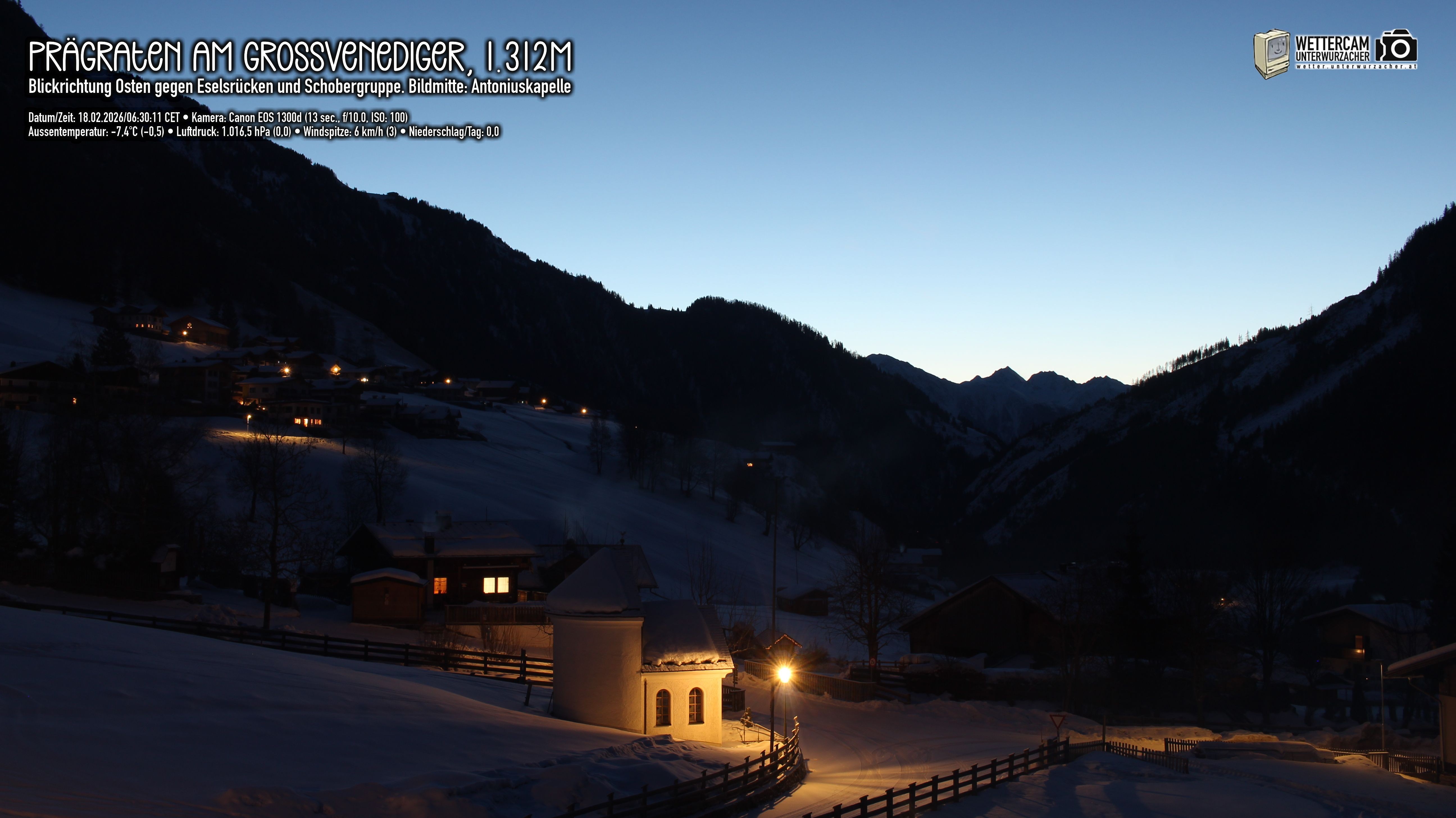 Archiv Foto Webcam Prägraten in Osttirol