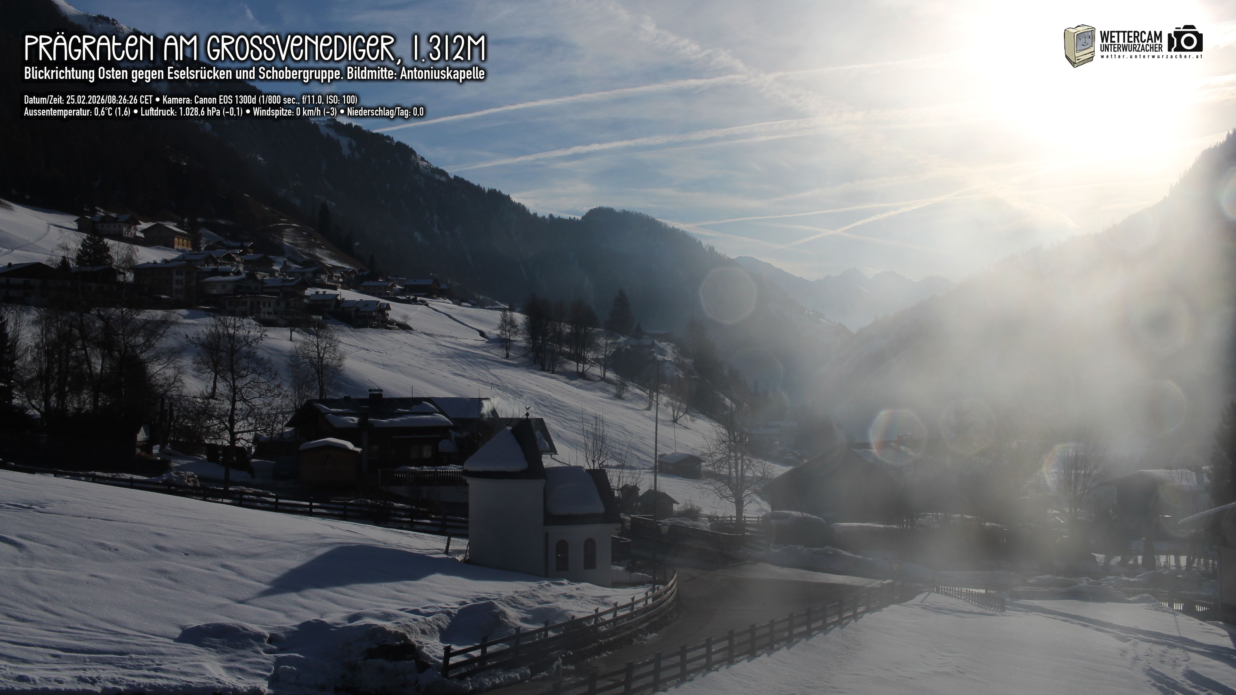 Archiv Foto Webcam Prägraten in Osttirol