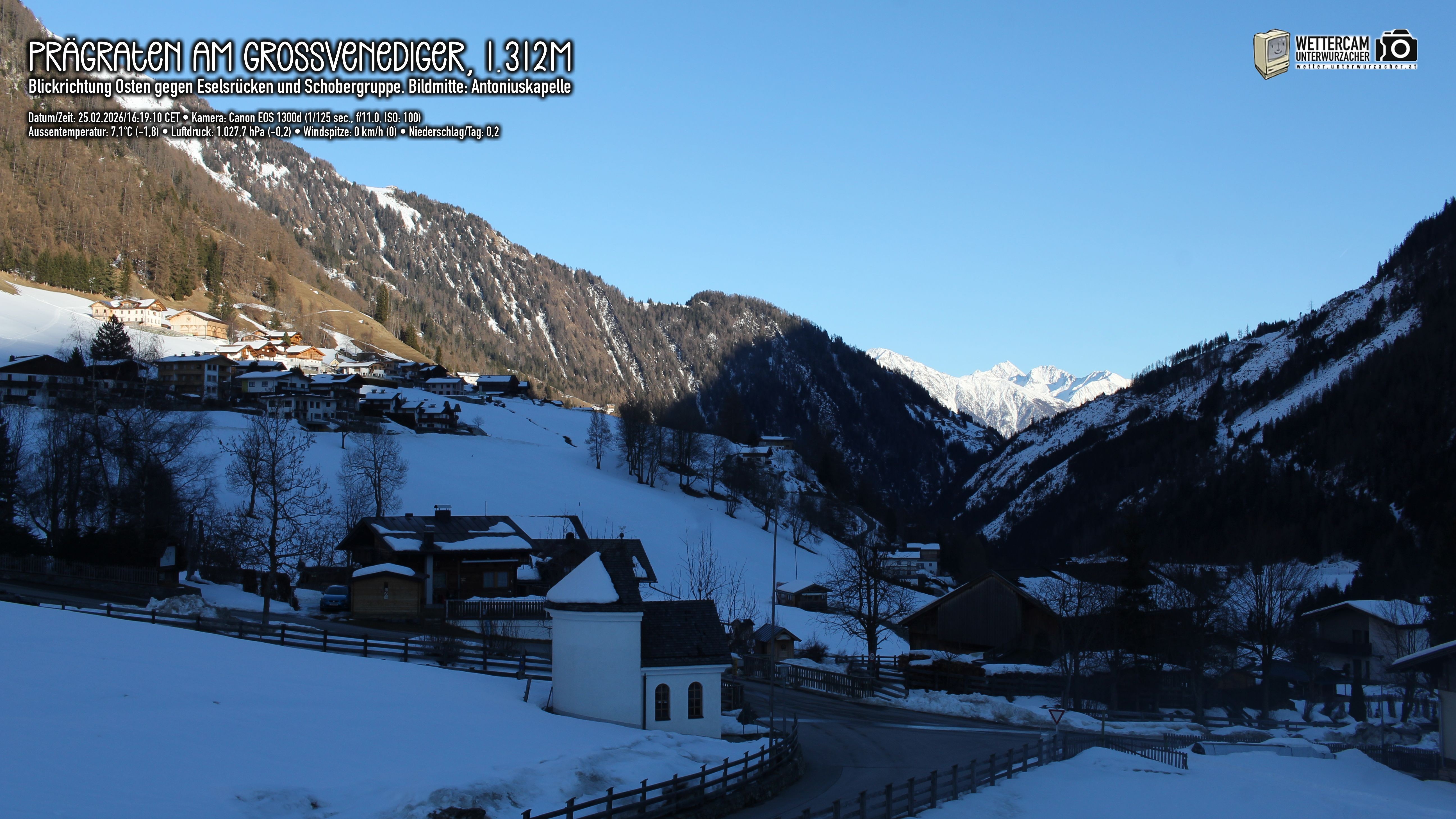 Archiv Foto Webcam Prägraten in Osttirol