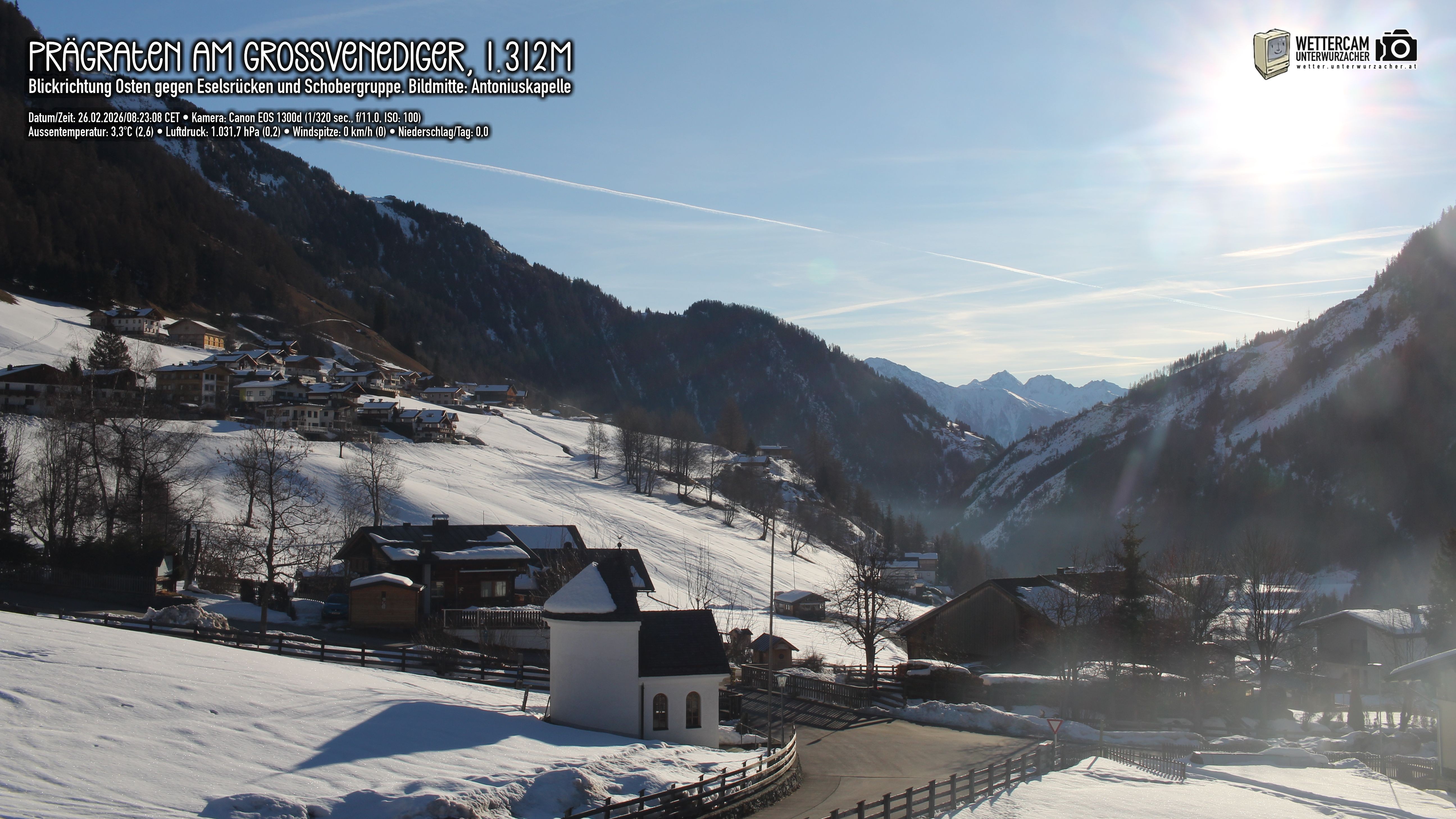 Archived image Webcam Prägraten, East Tyrol