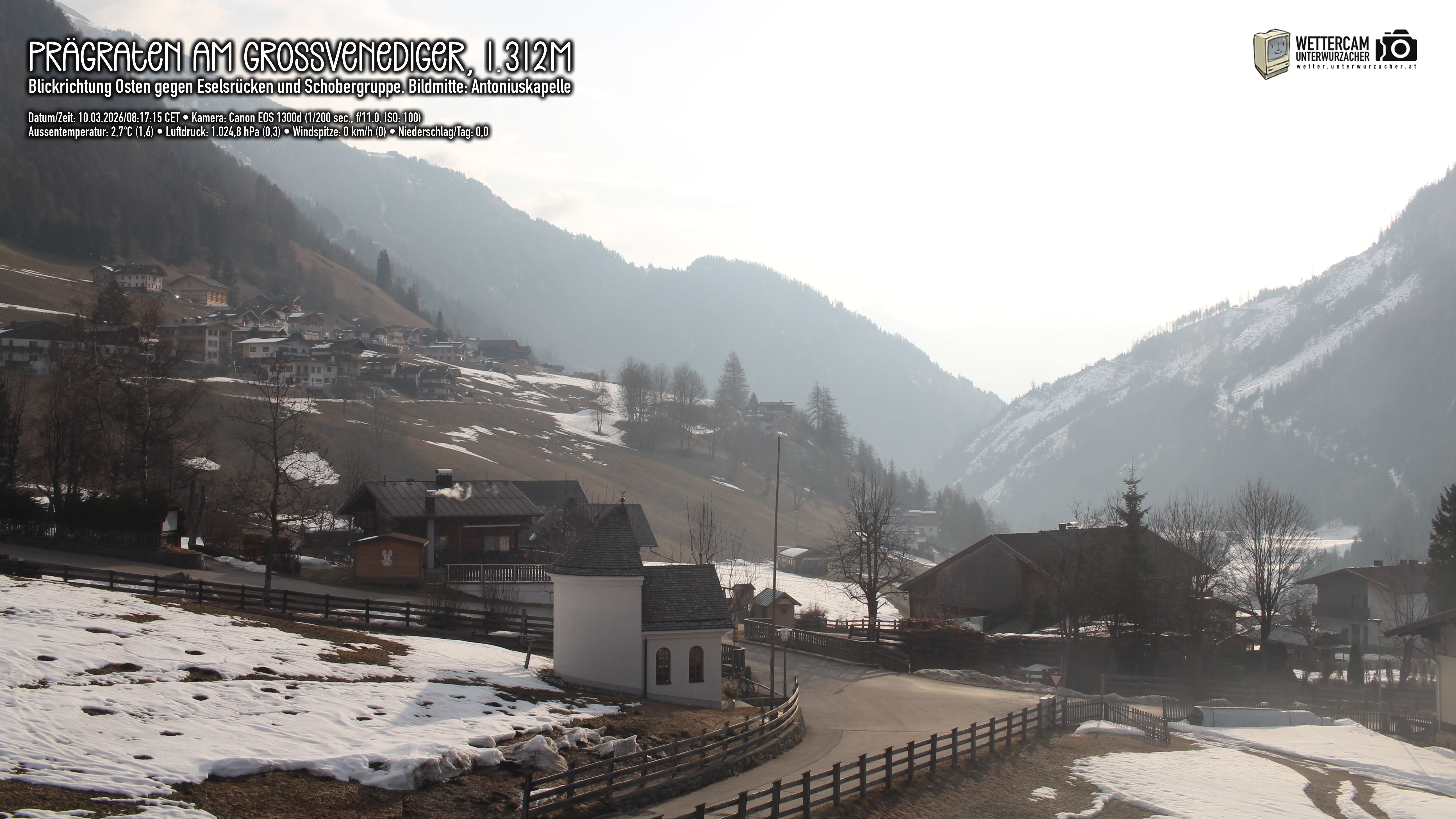 Archiv Foto Webcam Prägraten in Osttirol